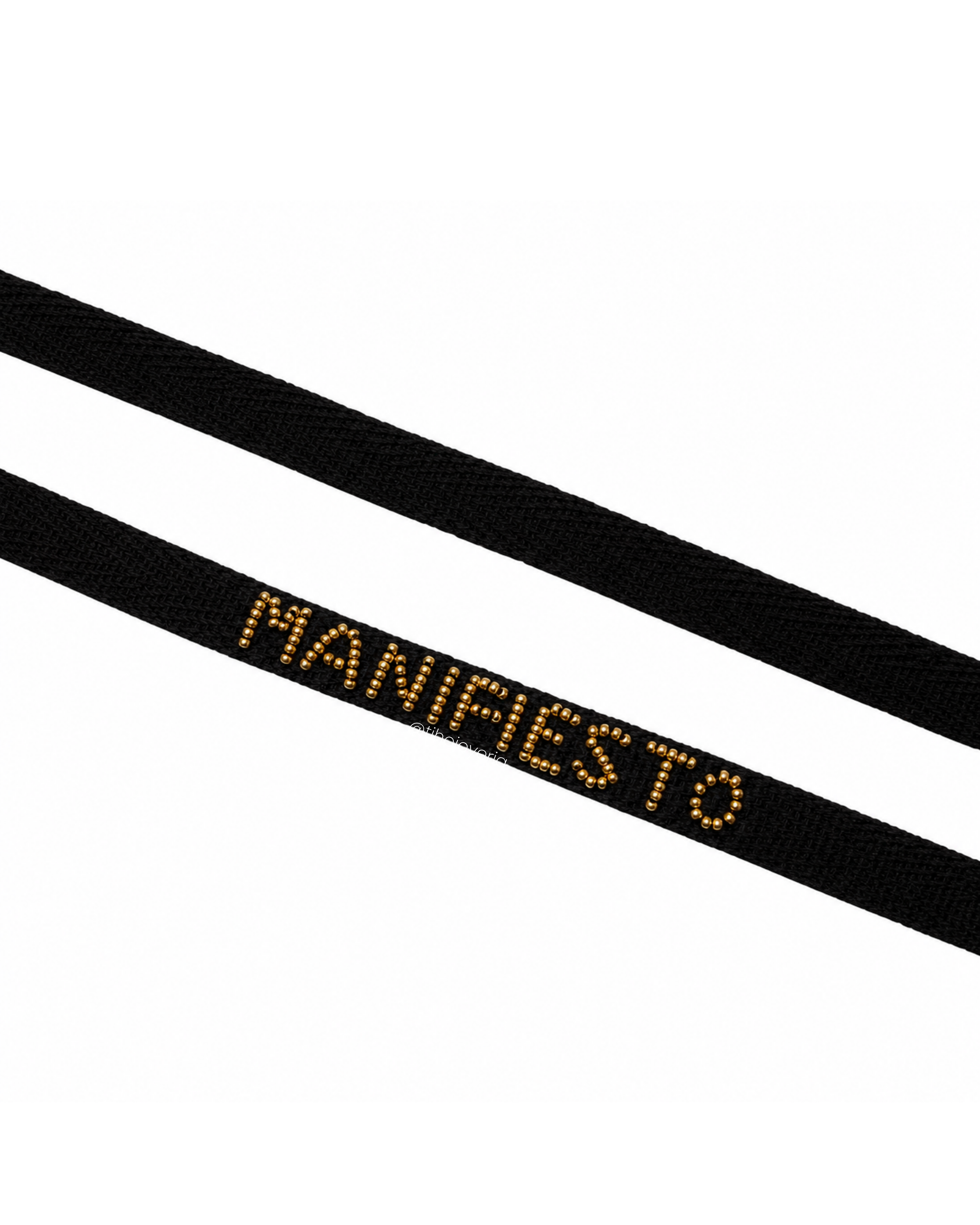 Pulsera Tela Bordada Manifiesto