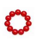 Pulsera Maxi Esferas Roja Intenso