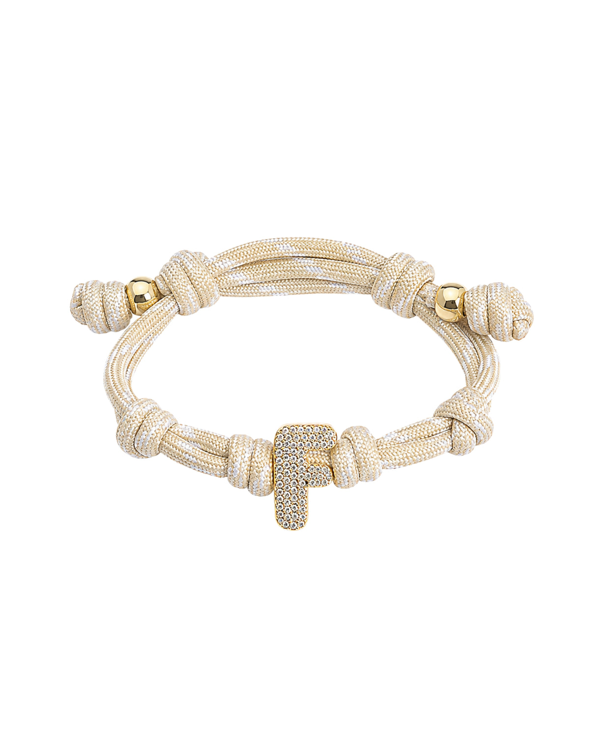 Your Initial Bracelet "F"