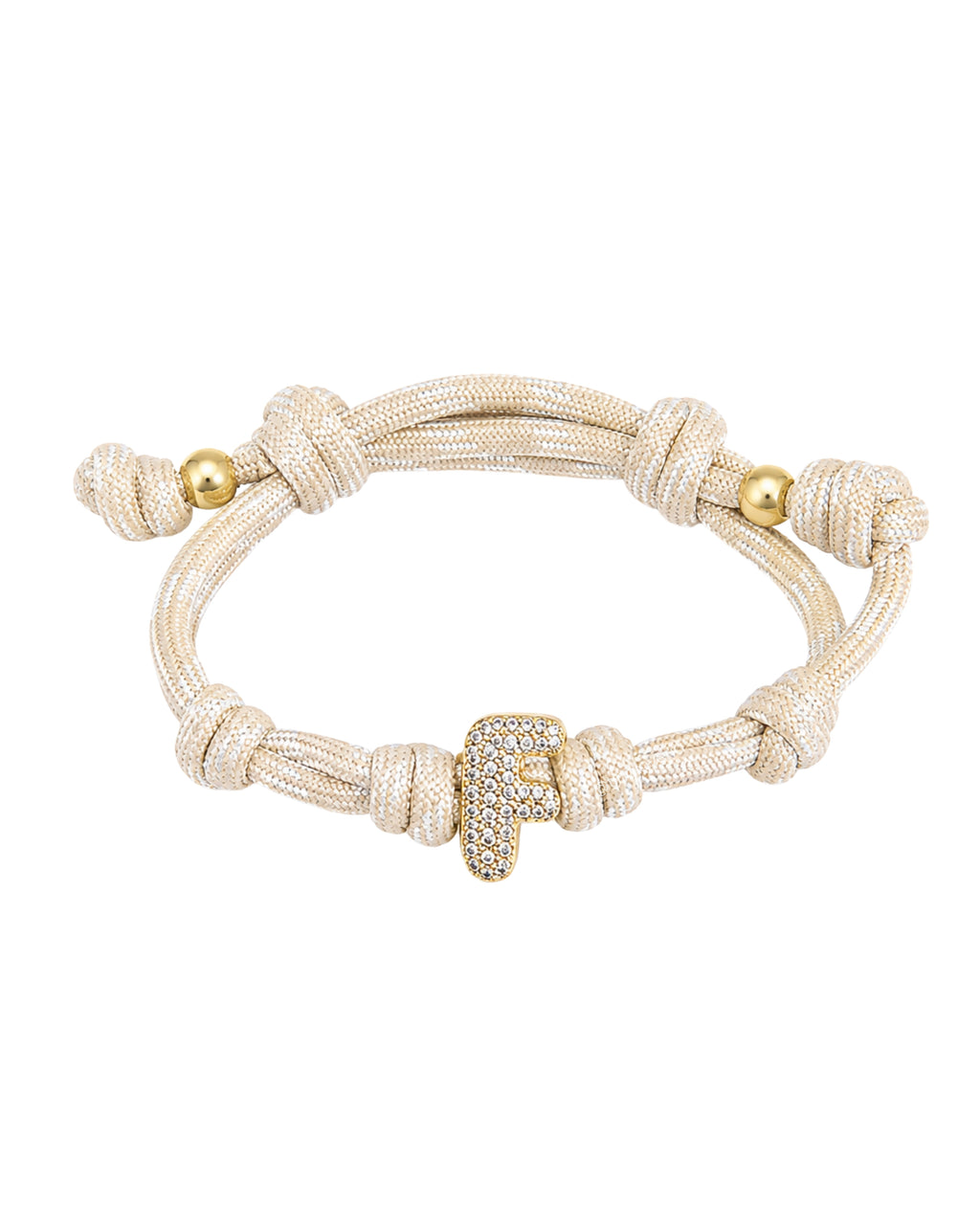 Your Initial Bracelet "F"