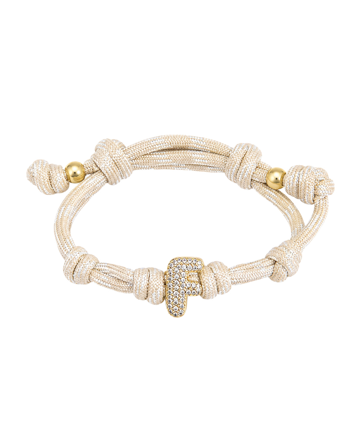 Your Initial Bracelet "F"