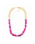 Collar de Piedras Fucsia