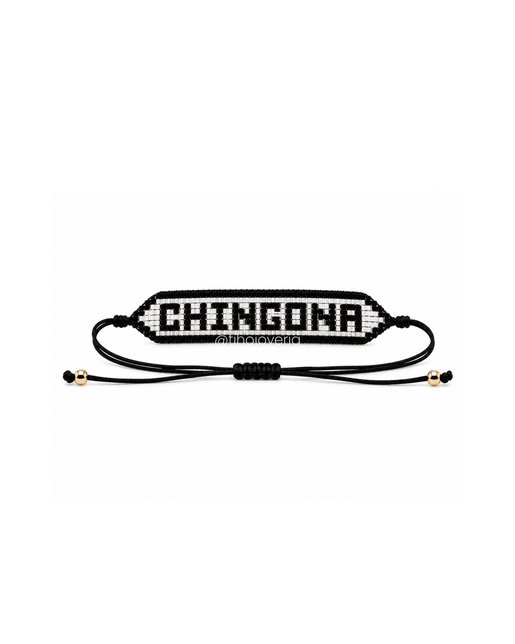 Chingona Plateado / Negro