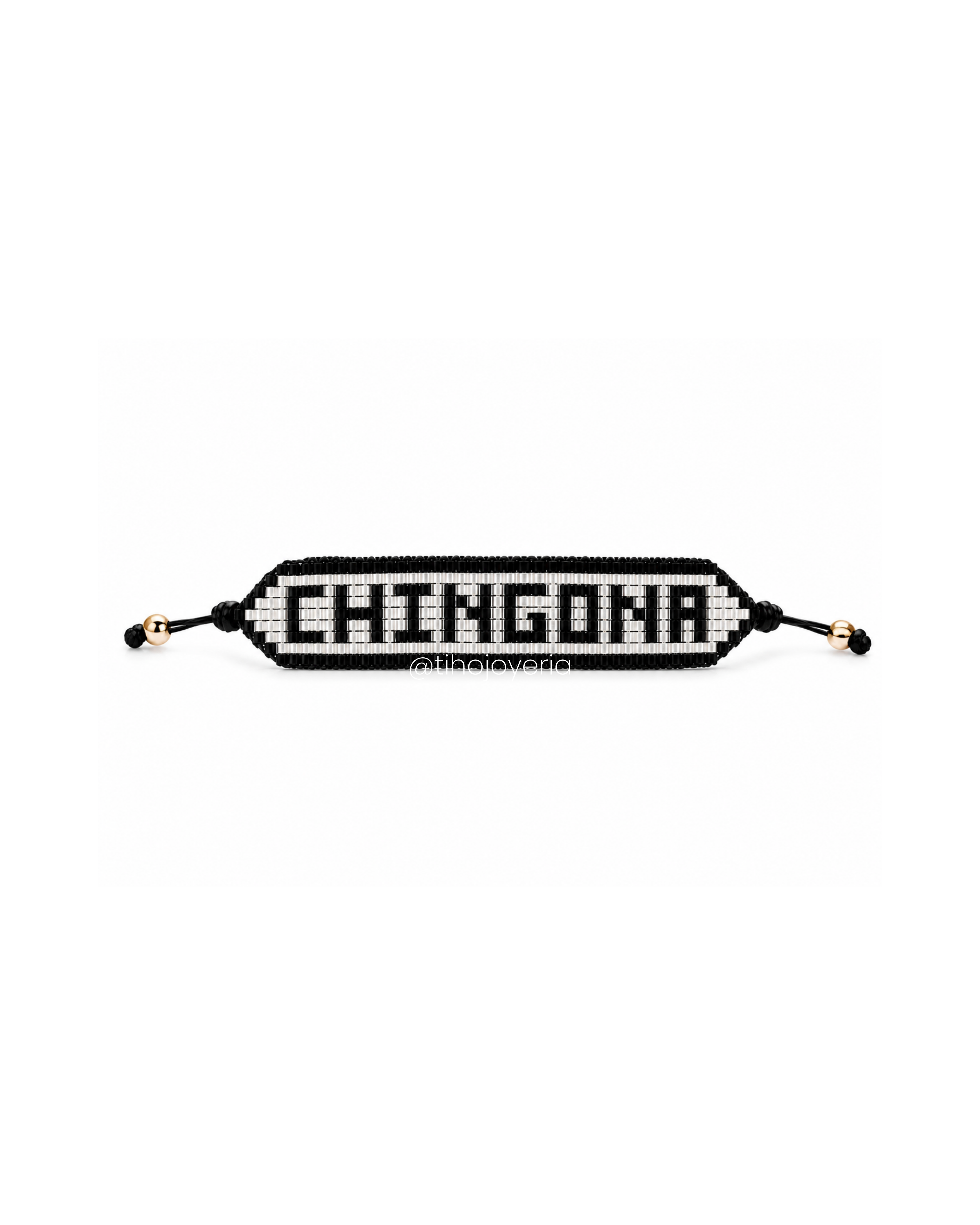 Chingona Plateado / Negro