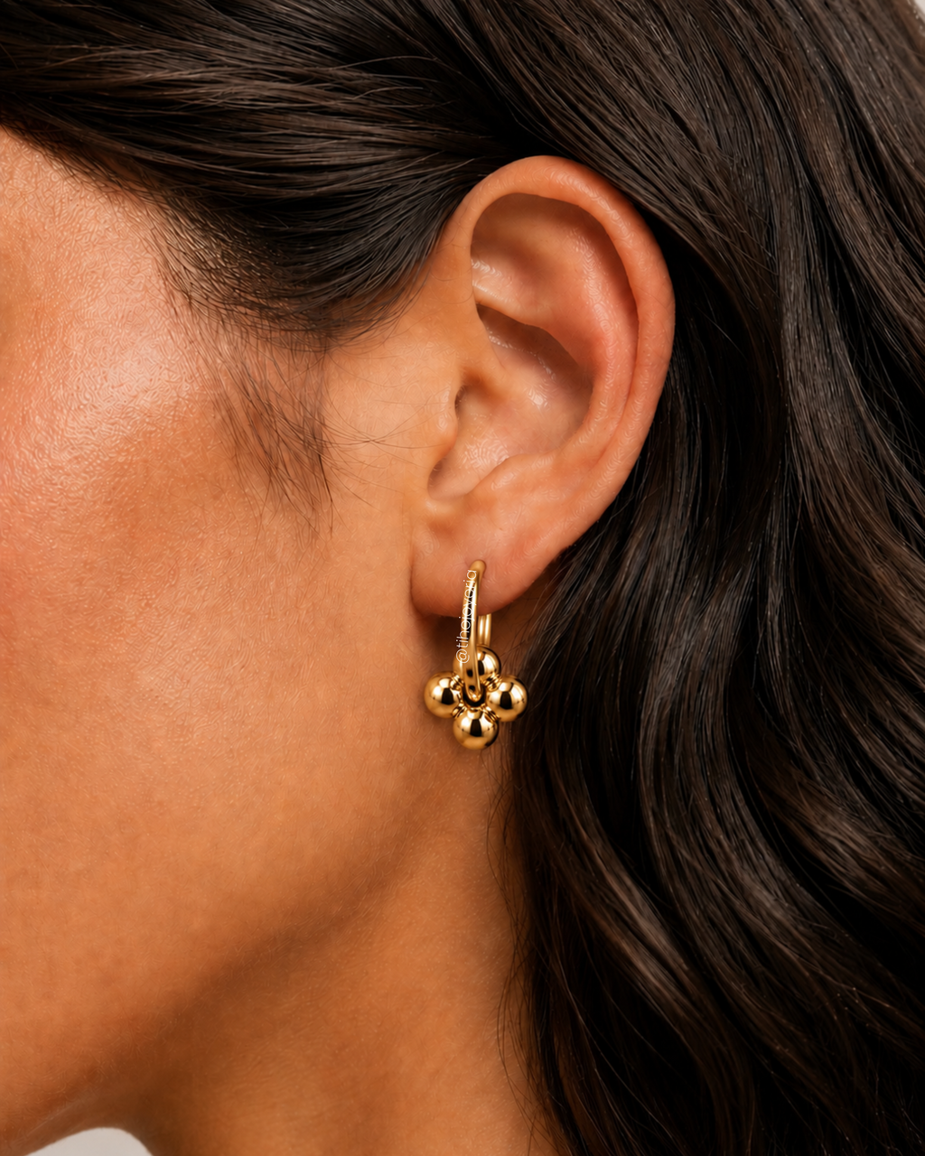 Aretes Bloom Dorados
