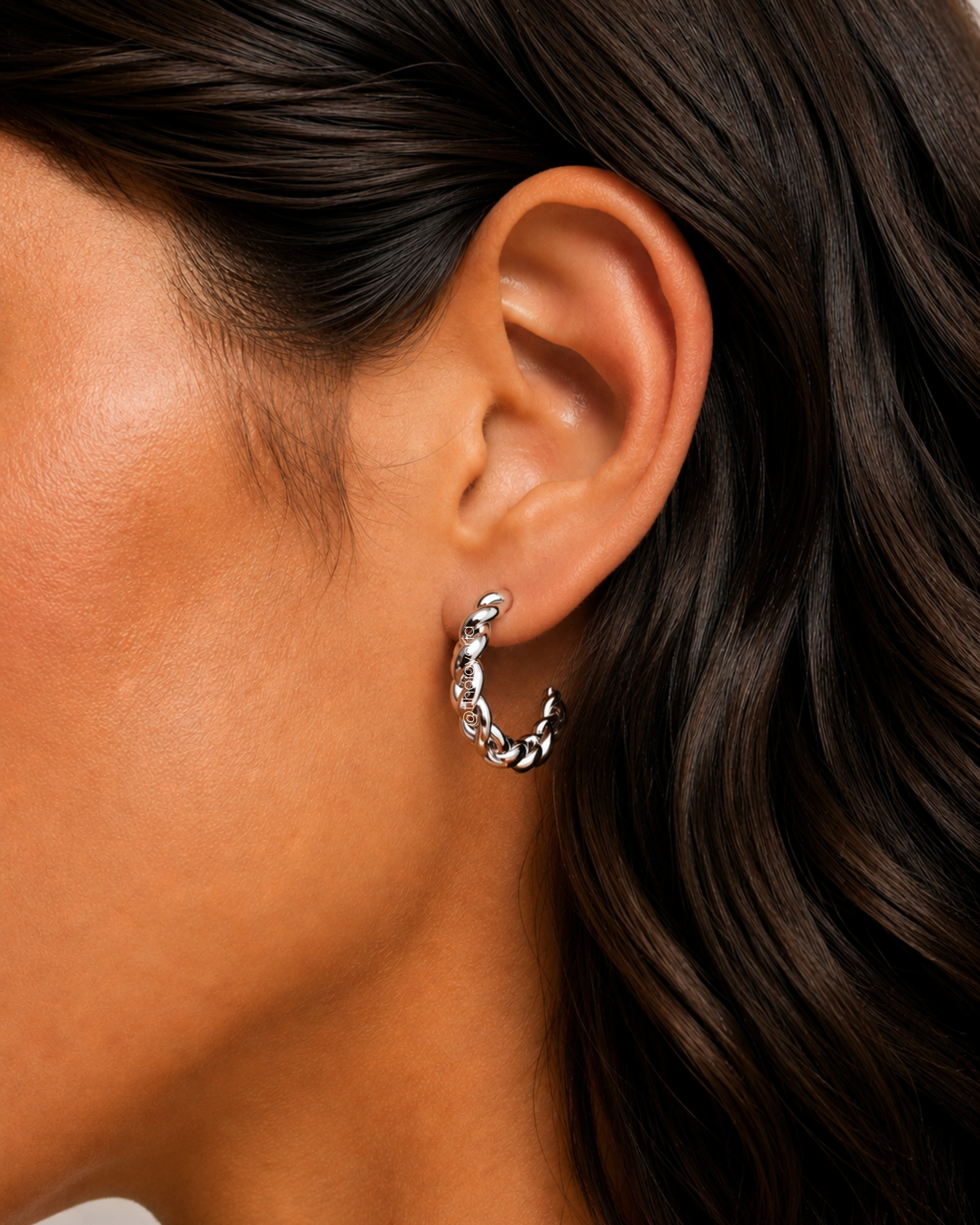 Aretes Twist Plateados