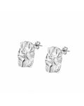 Aretes de Textura Plateados
