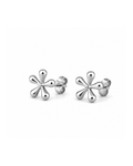 Aretes Flor Daisy Plateados