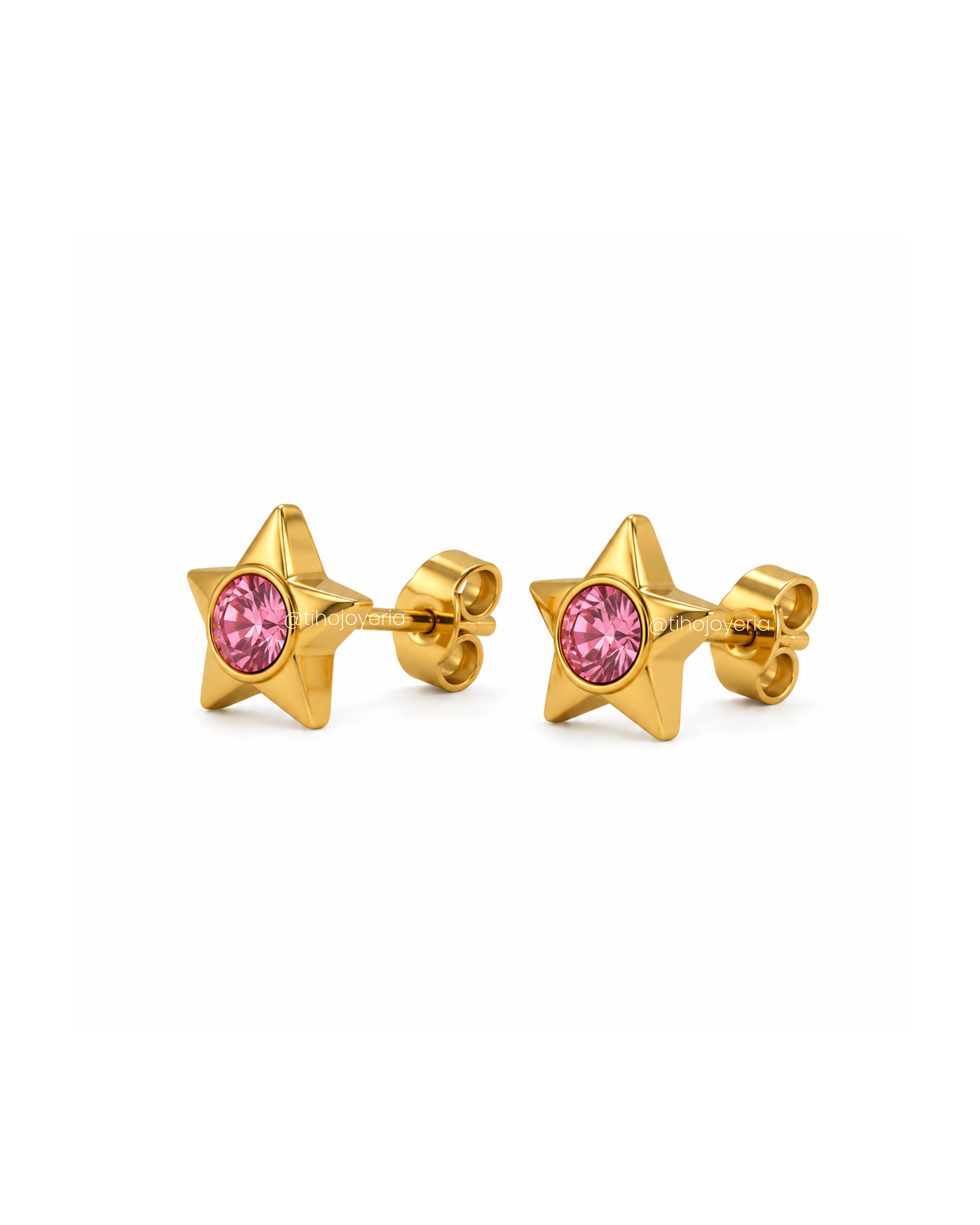 Aretes Starlight Rosa