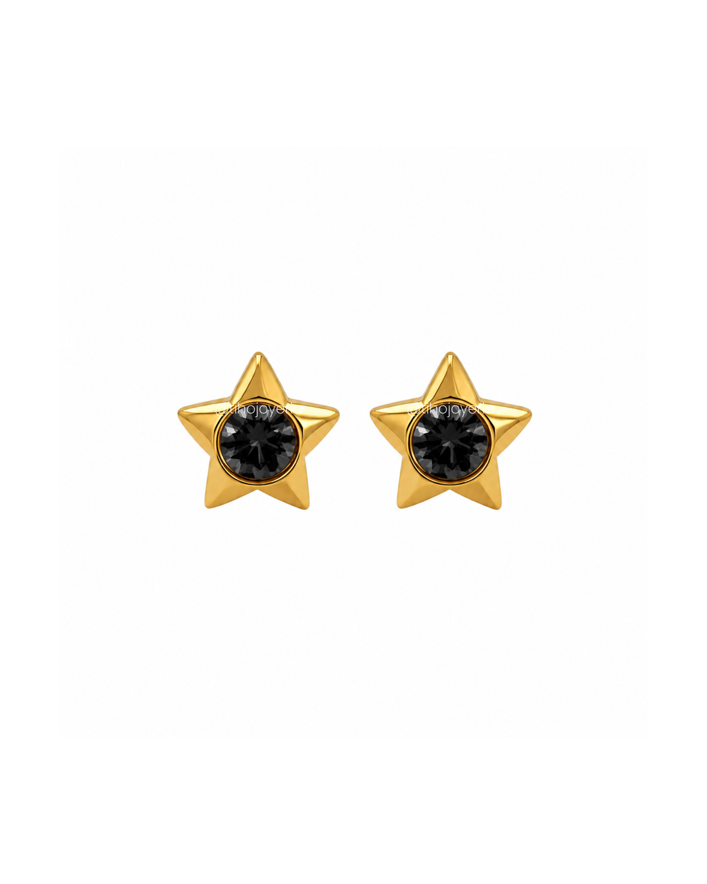 Aretes Starlight Negro
