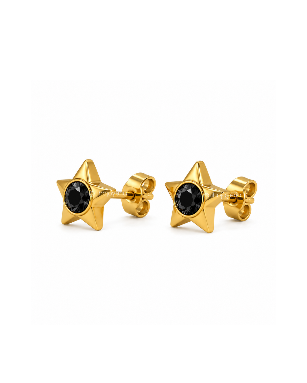Aretes Starlight Negro