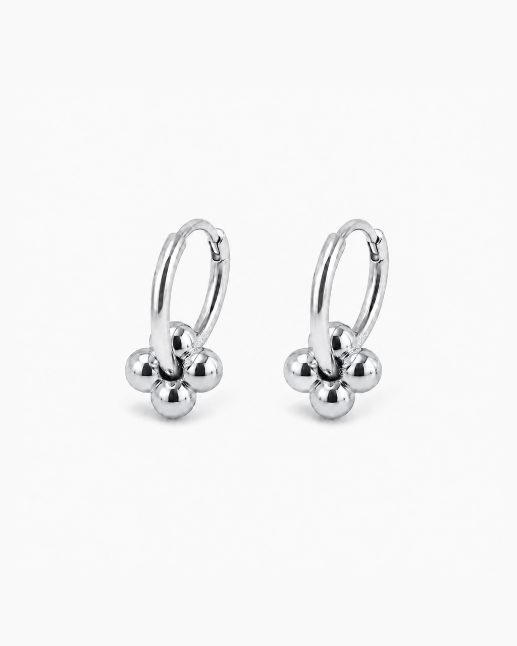 Aretes Bloom Plateados