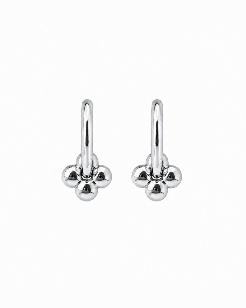Aretes Bloom Plateados