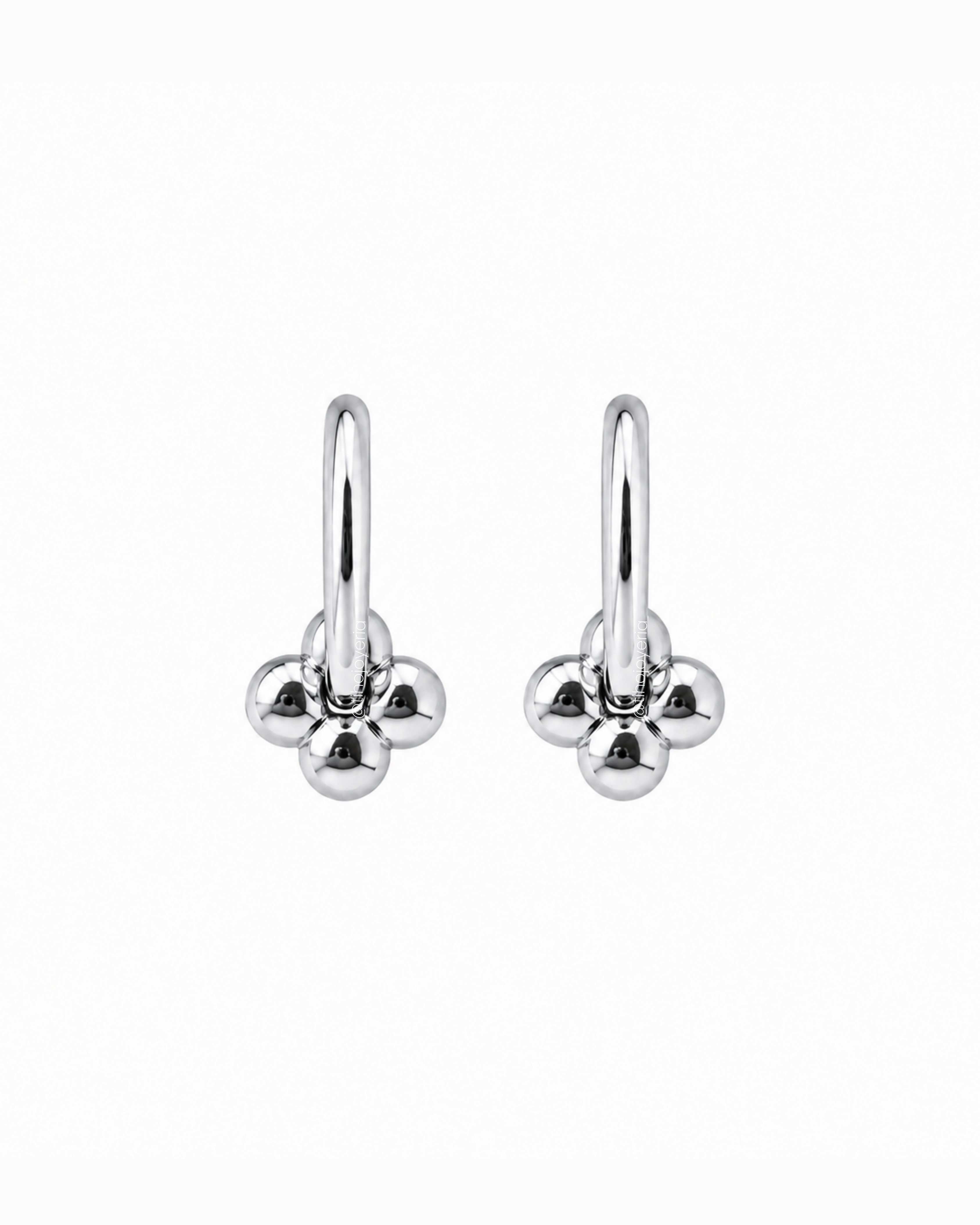 Aretes Bloom Plateados