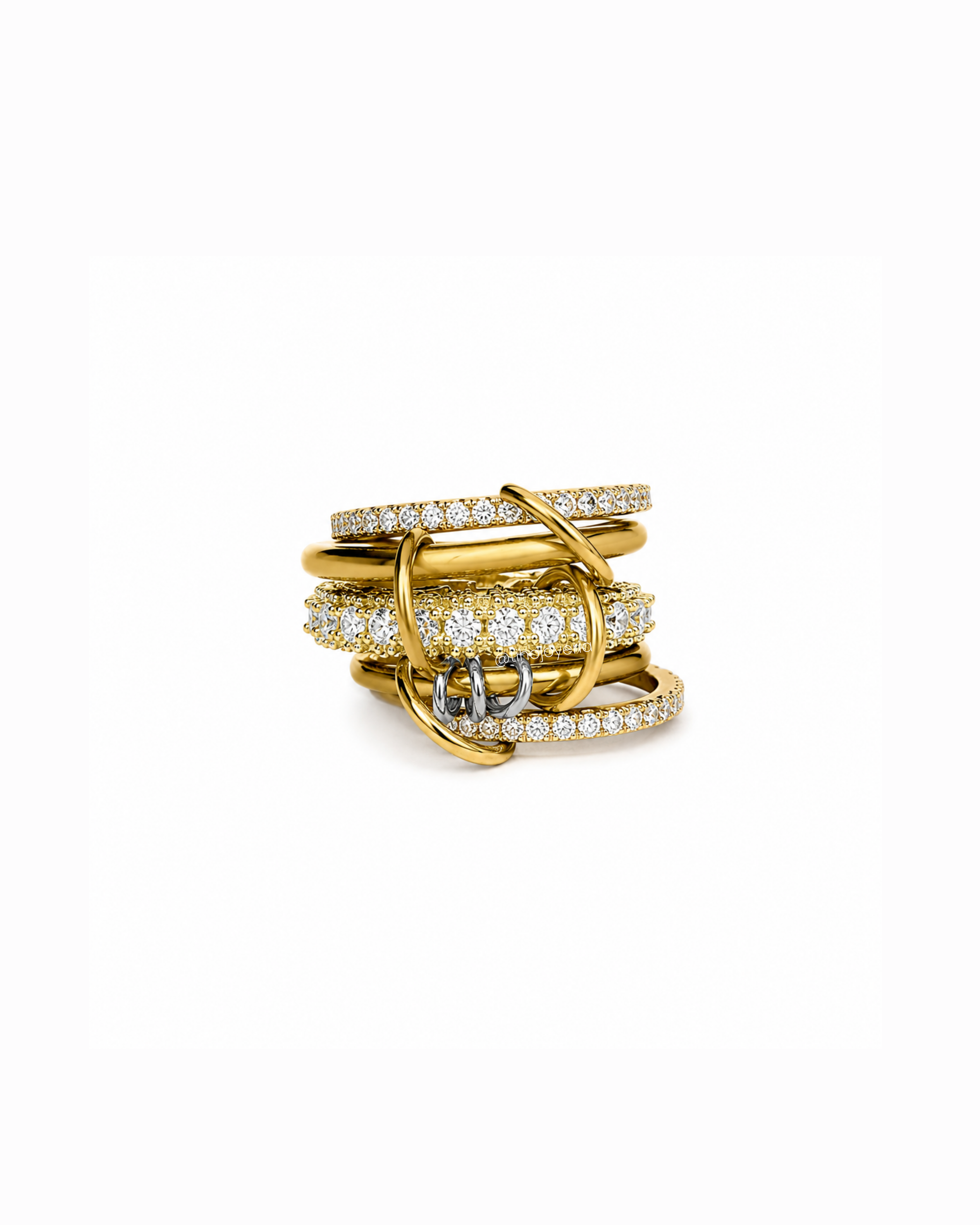 Anillo Triple Pavé