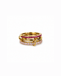 Anillo Triple Rosa