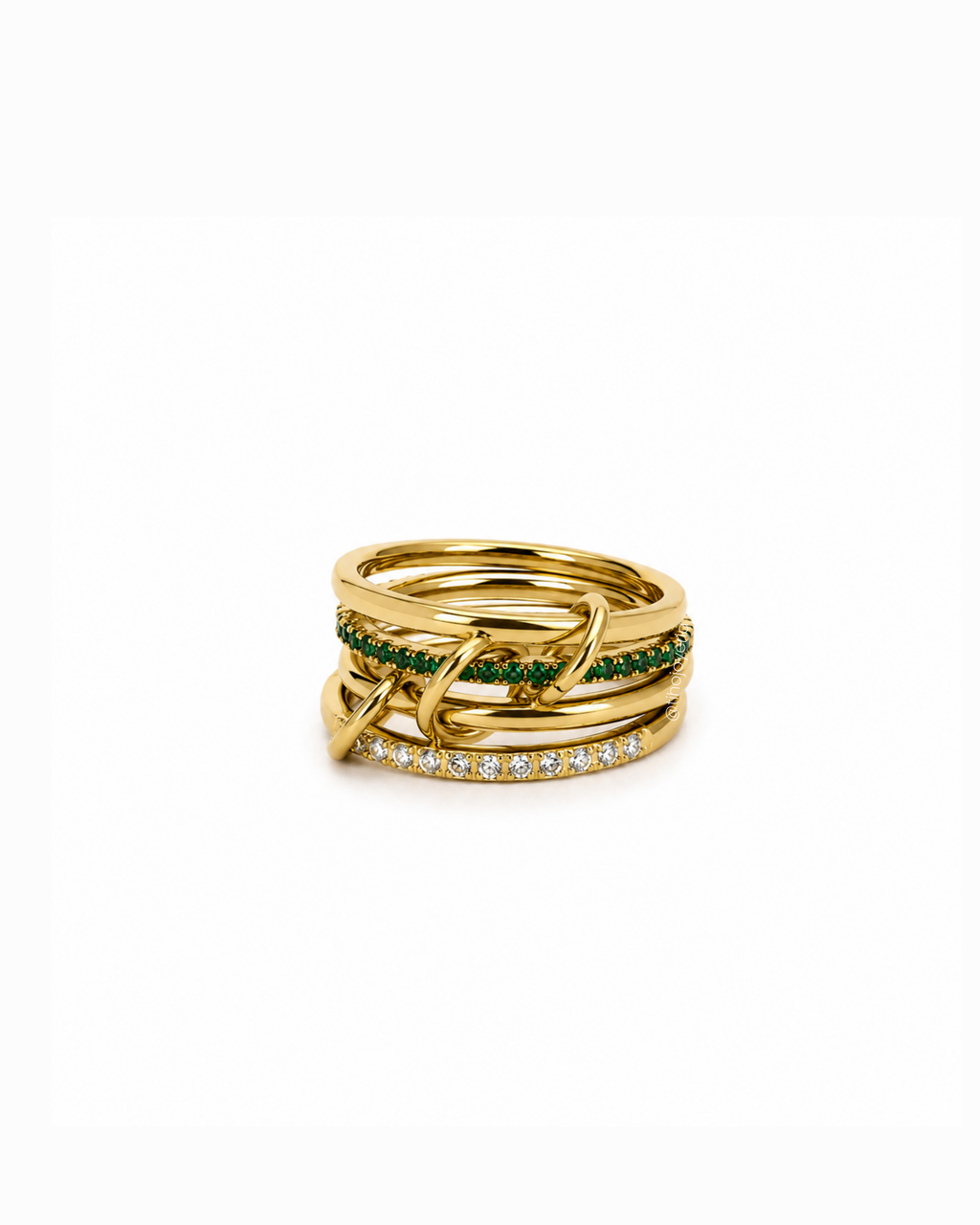 Anillo Esmeralda Clásico