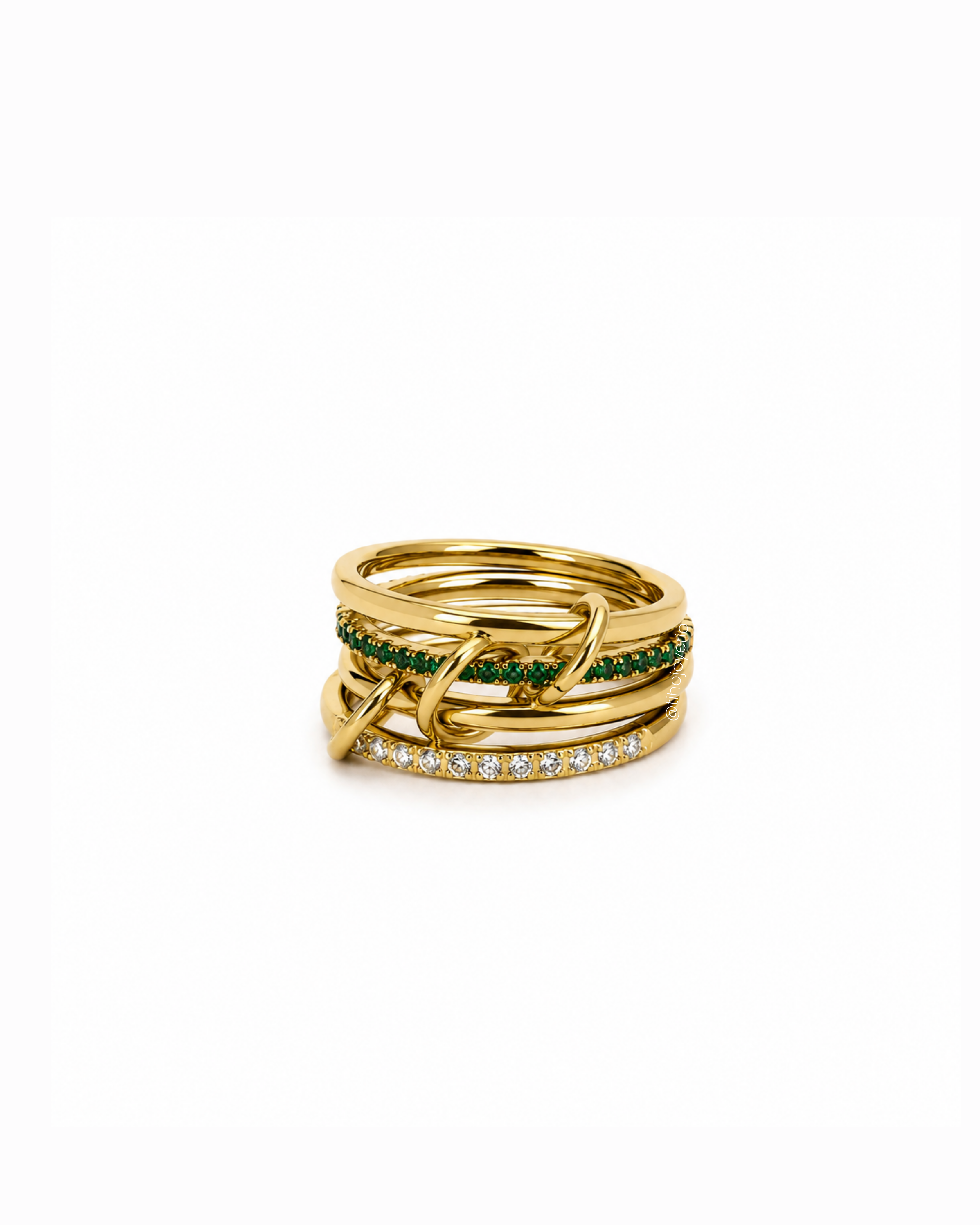 Anillo Esmeralda Clásico
