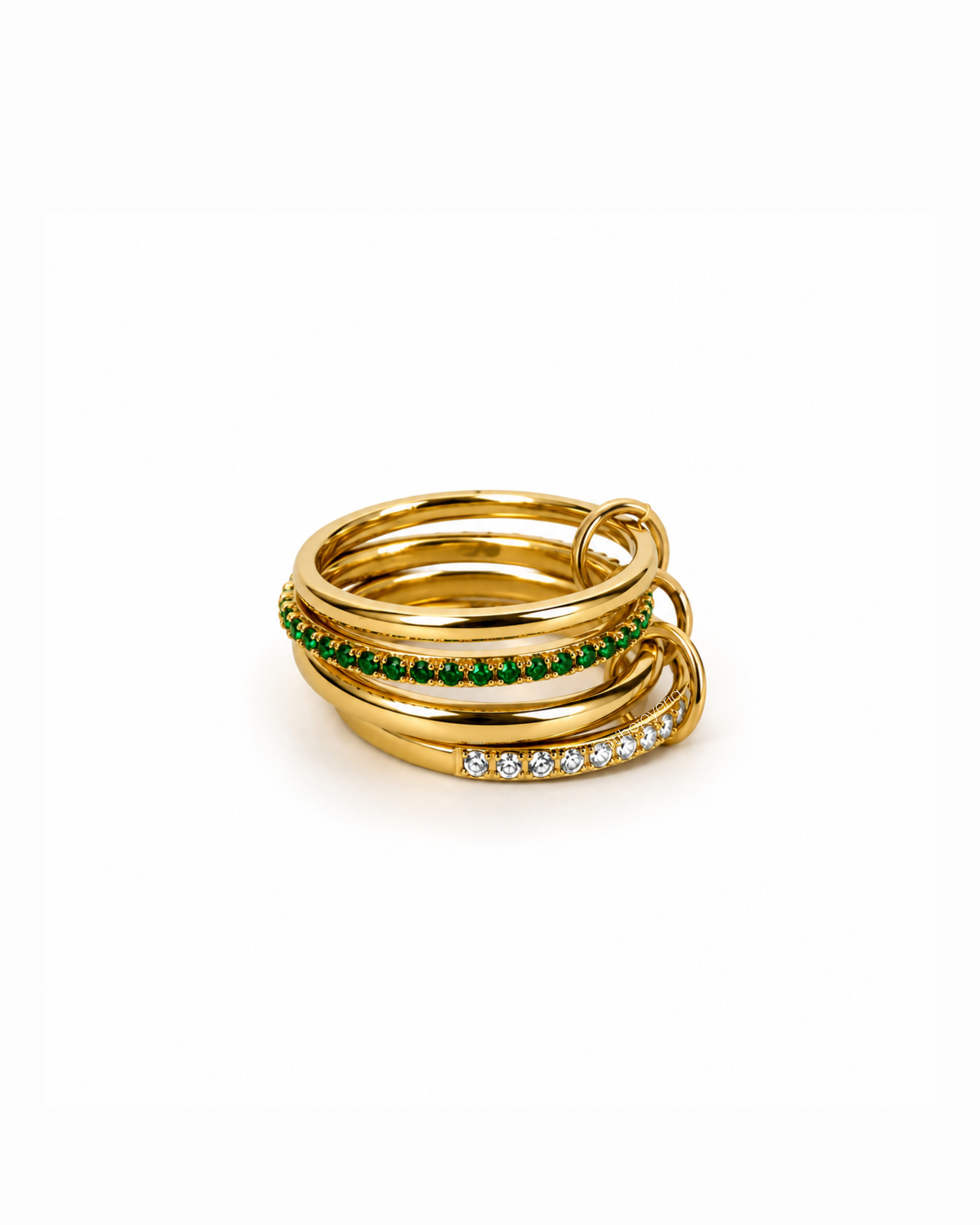 Anillo Esmeralda Clásico