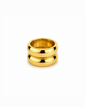 Anillo doble chunky Dorado