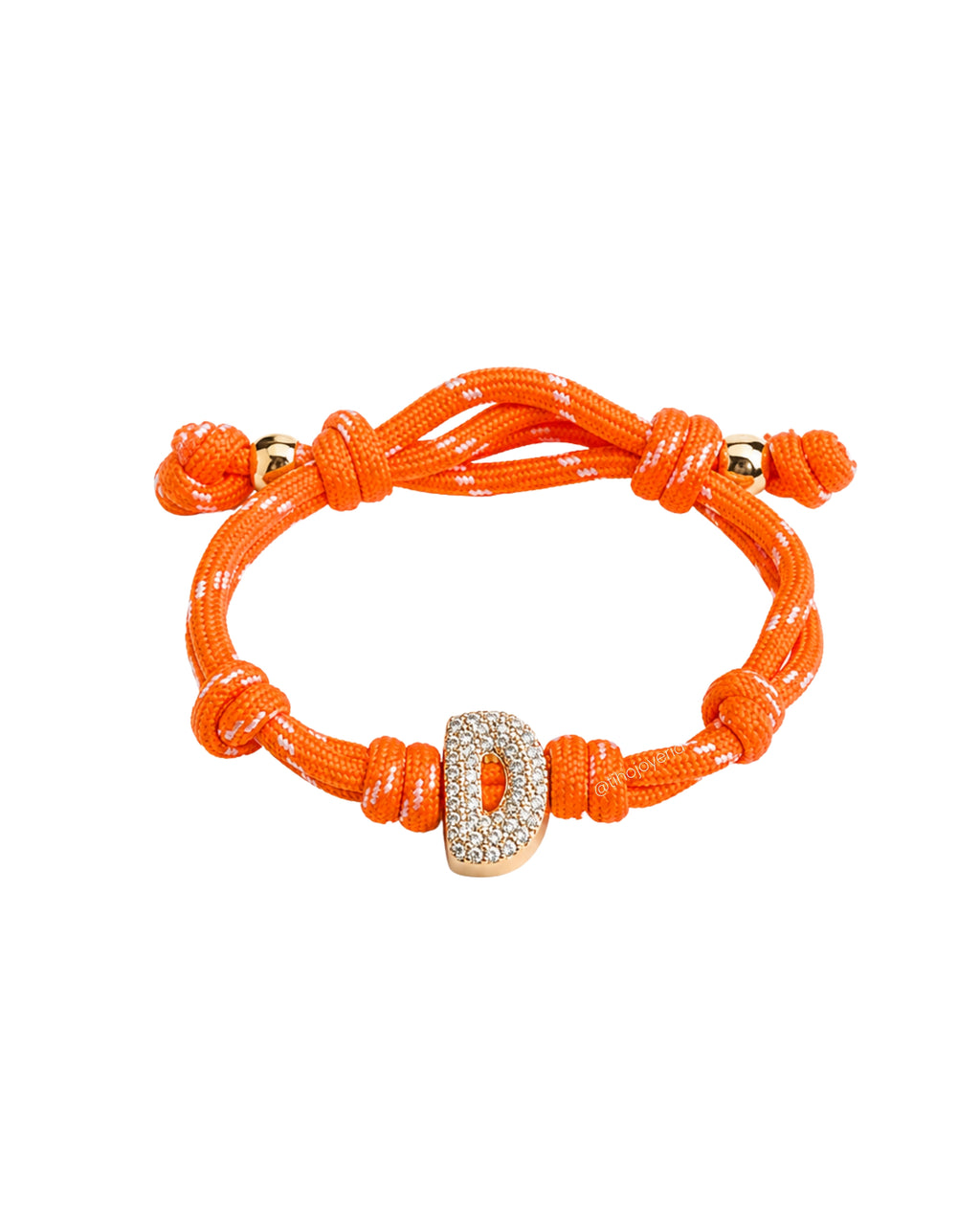 Your Initial Bracelet "D"