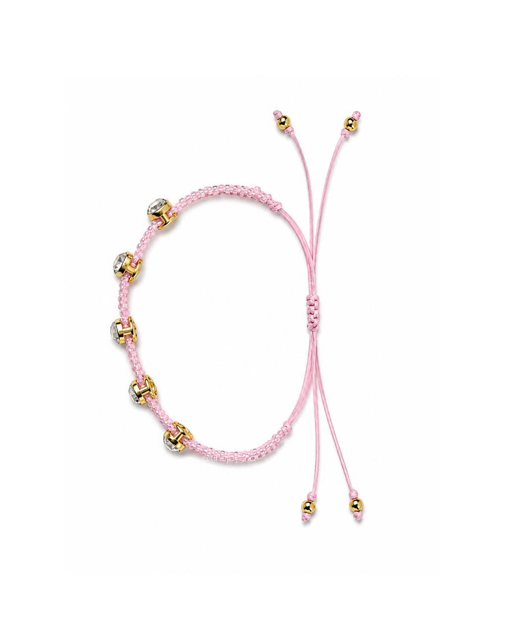 Brazalete Swarovski Baby Pink
