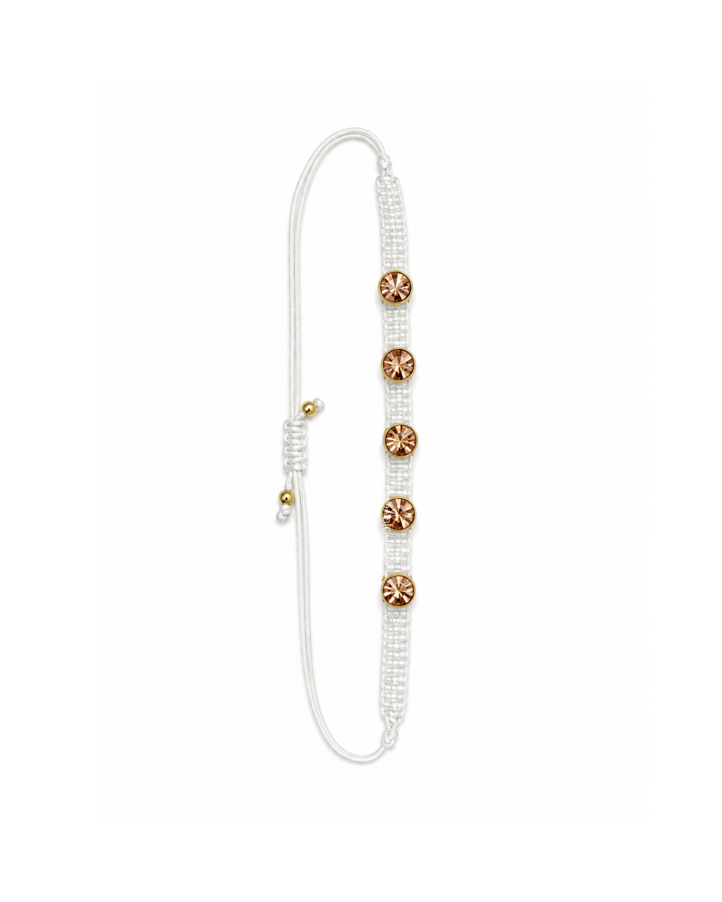 Brazalete Swarovski Blanco / Oro Rosa