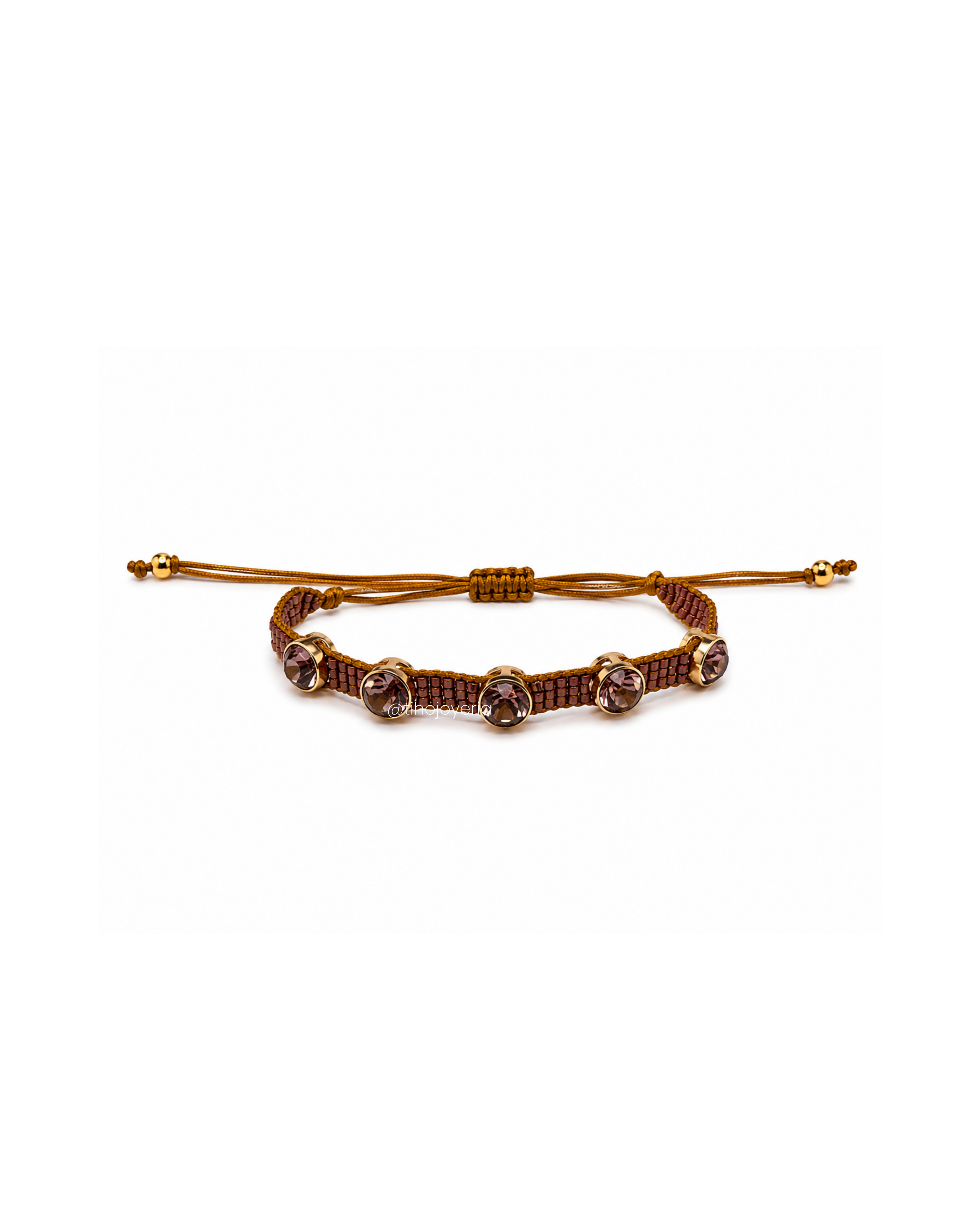 Brazalete Swarovski Café