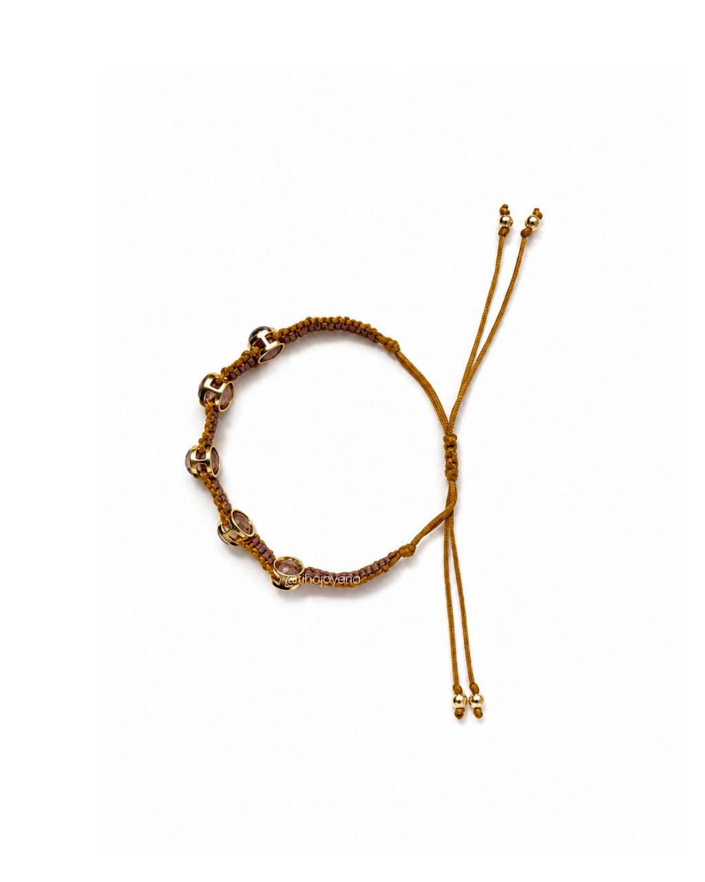 Brazalete Swarovski Café