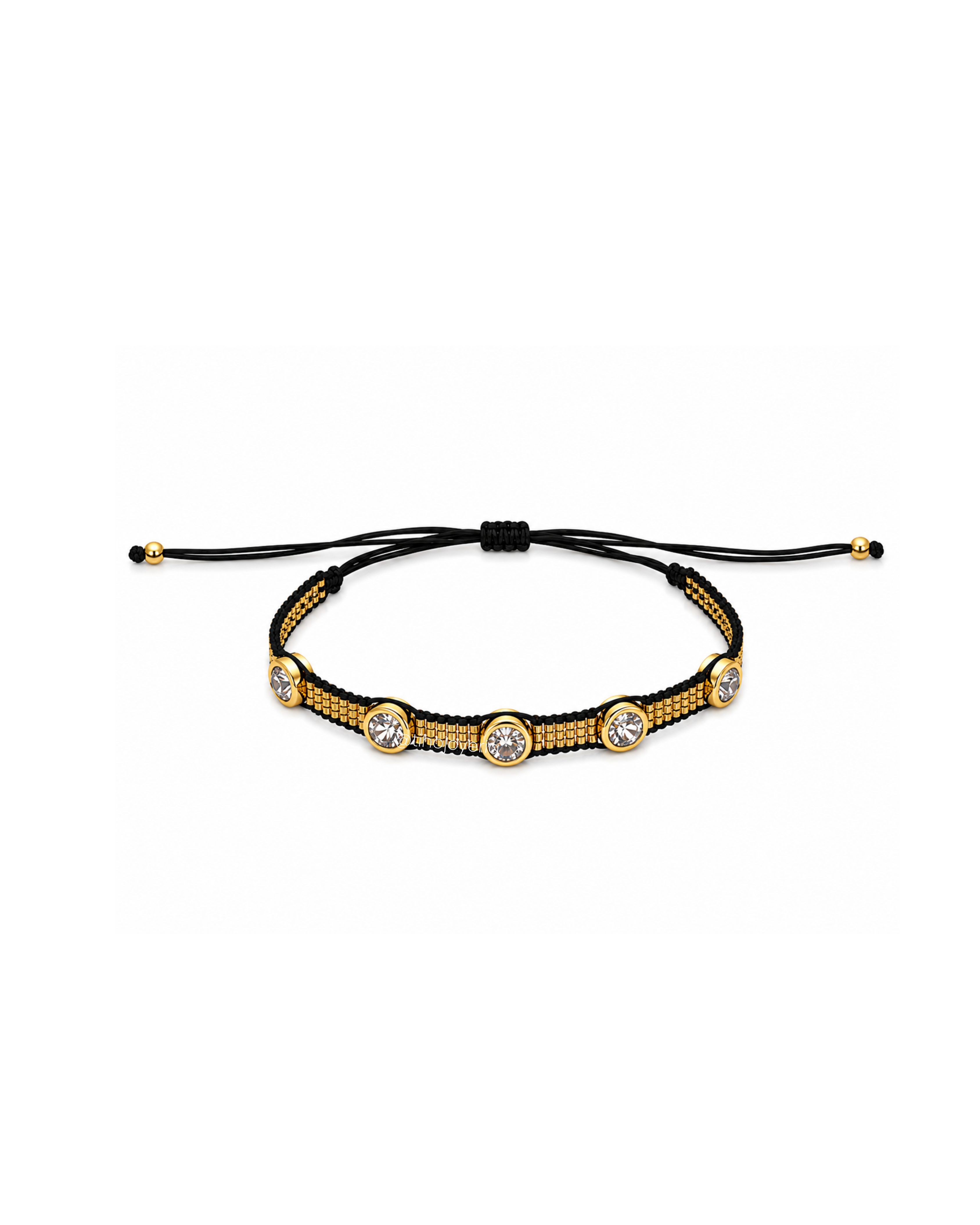 Brazalete Swarovski Dorado