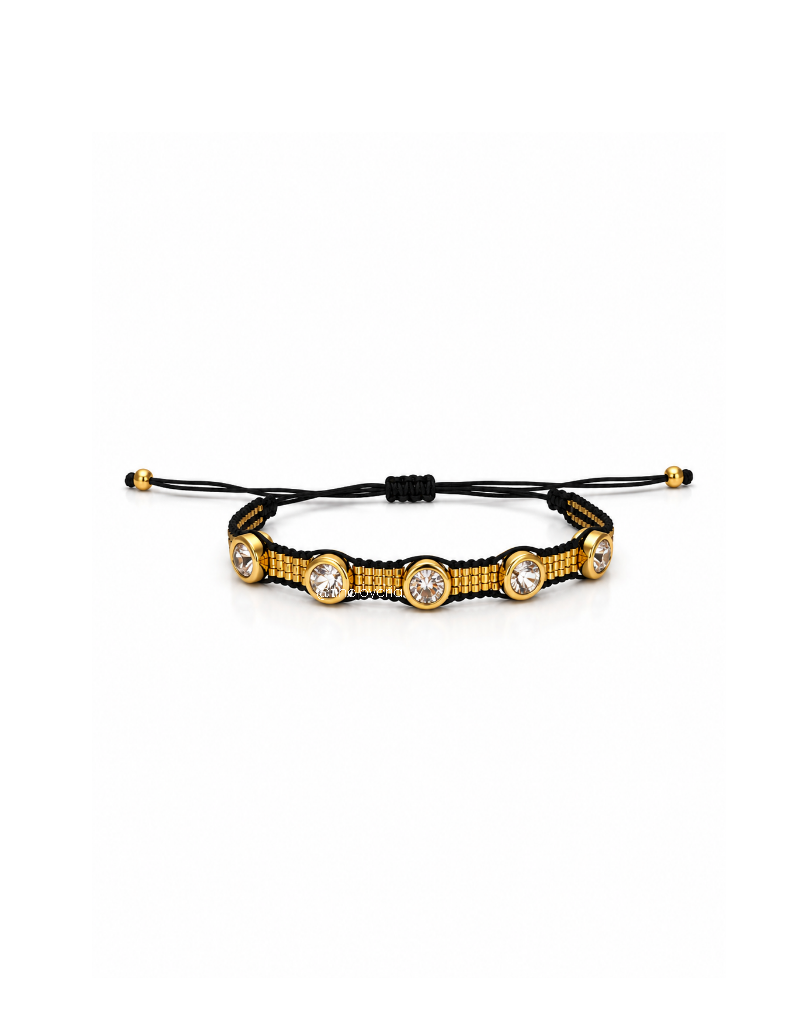 Brazalete Swarovski Dorado