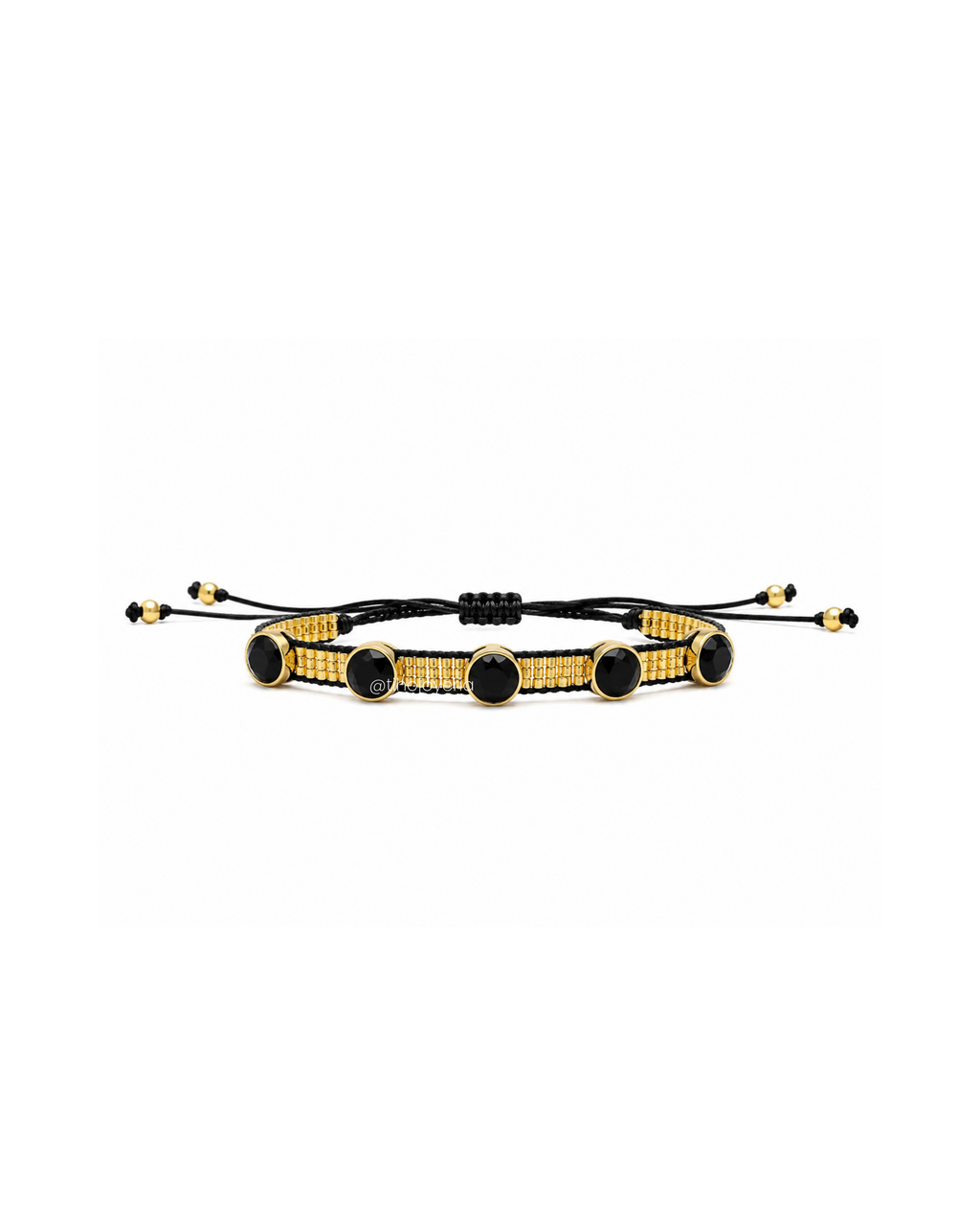 Brazalete Swarovski Dorado / Negro