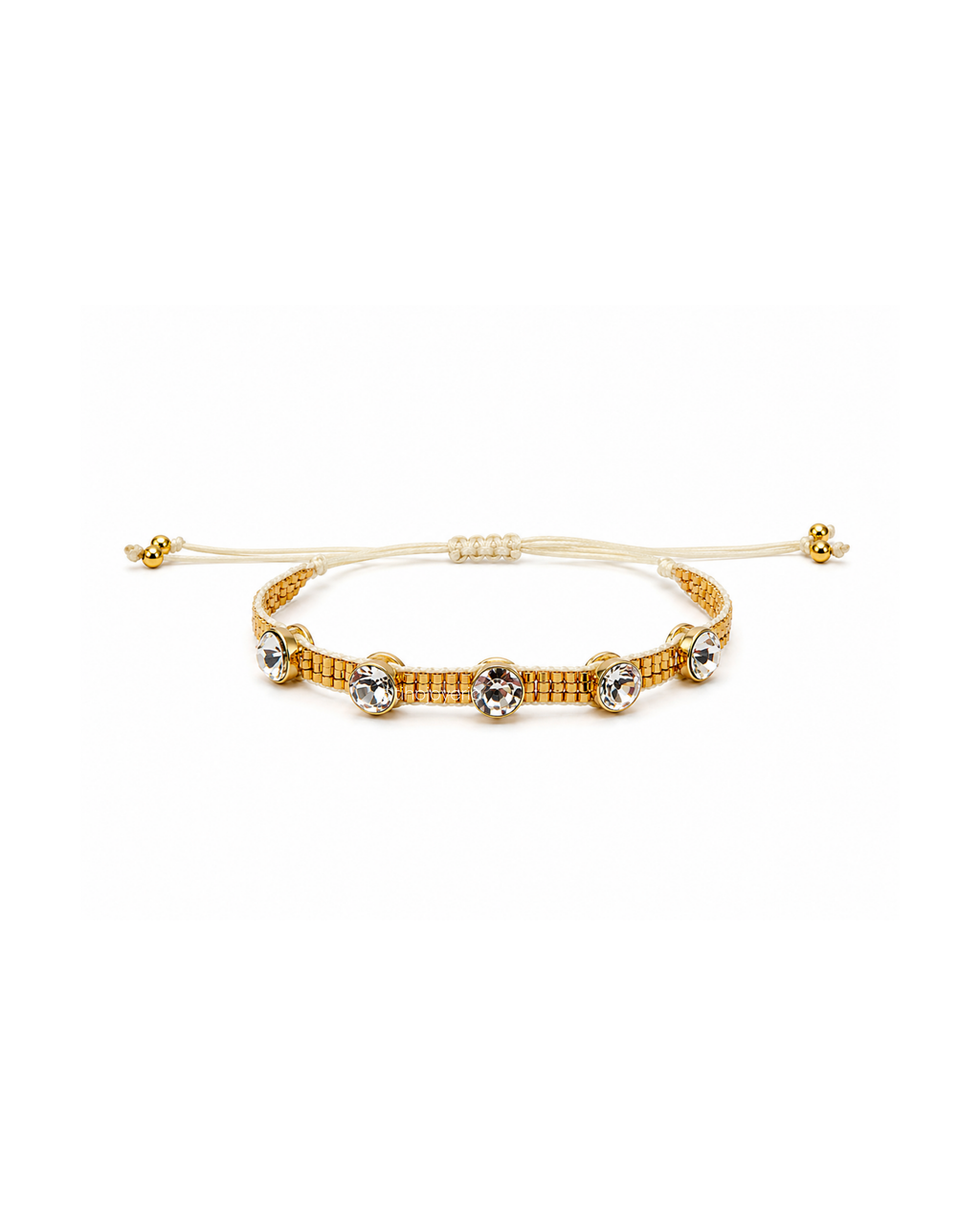 Brazalete Swarovski Dorado / Plata