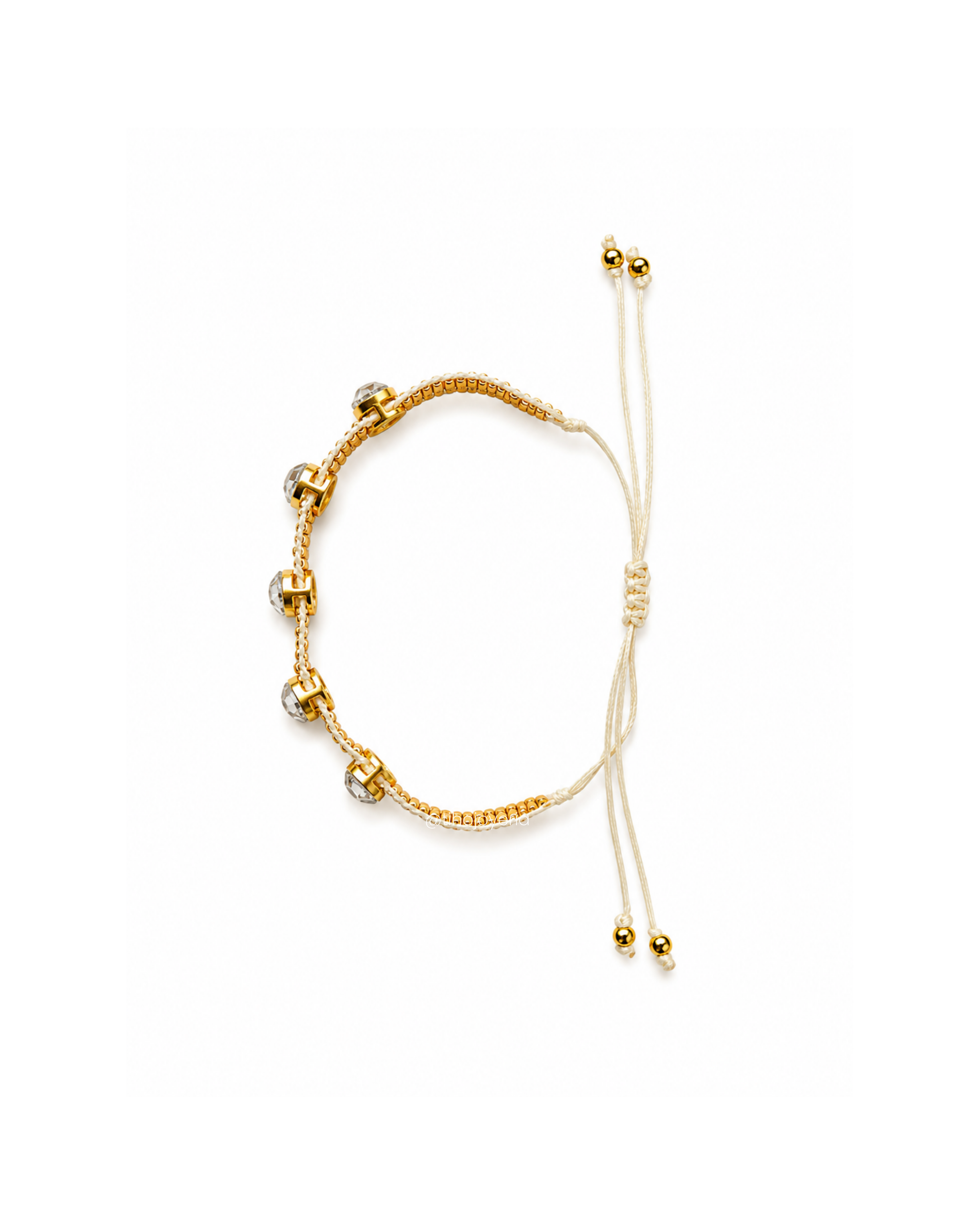 Brazalete Swarovski Dorado / Plata