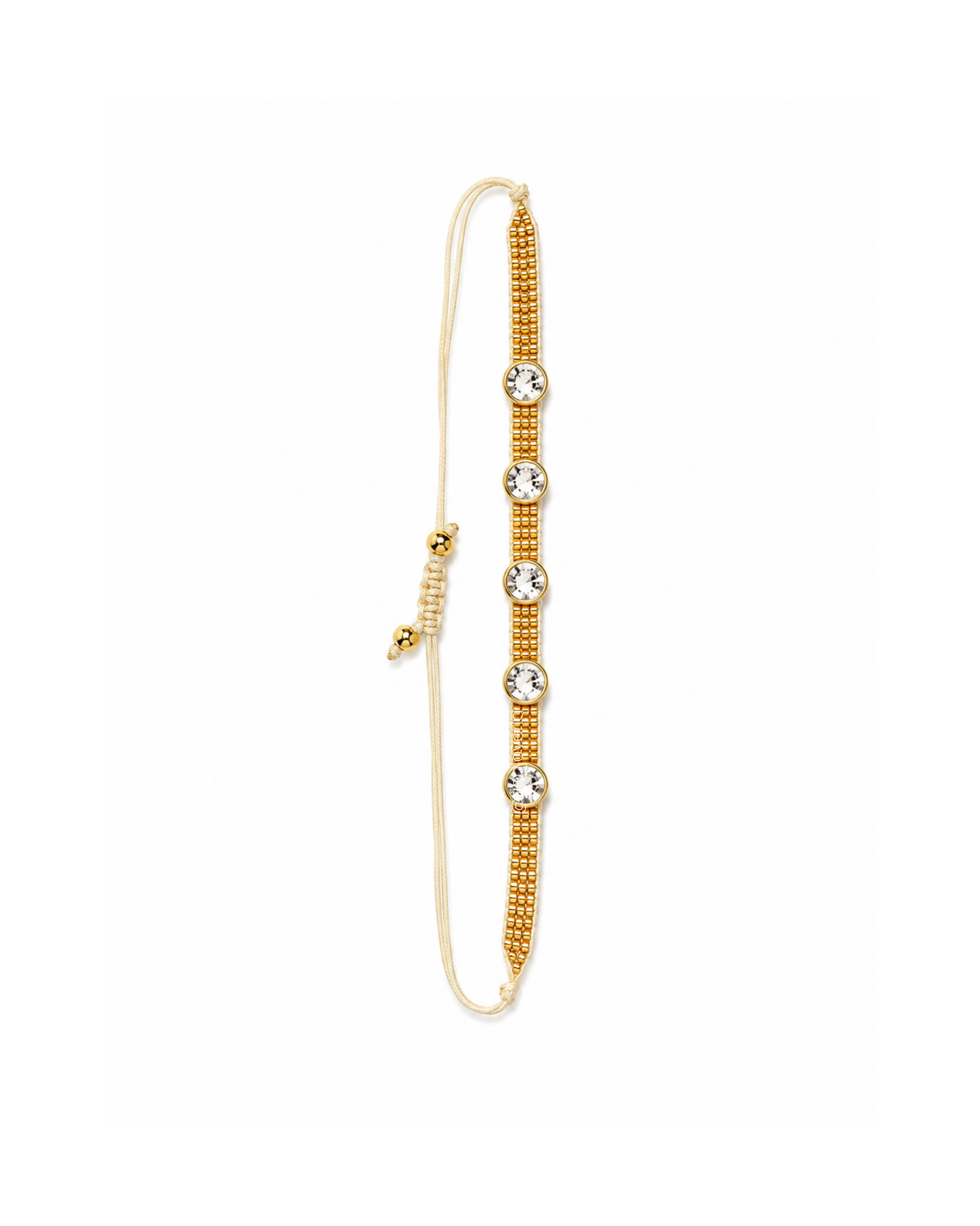 Brazalete Swarovski Dorado / Plata