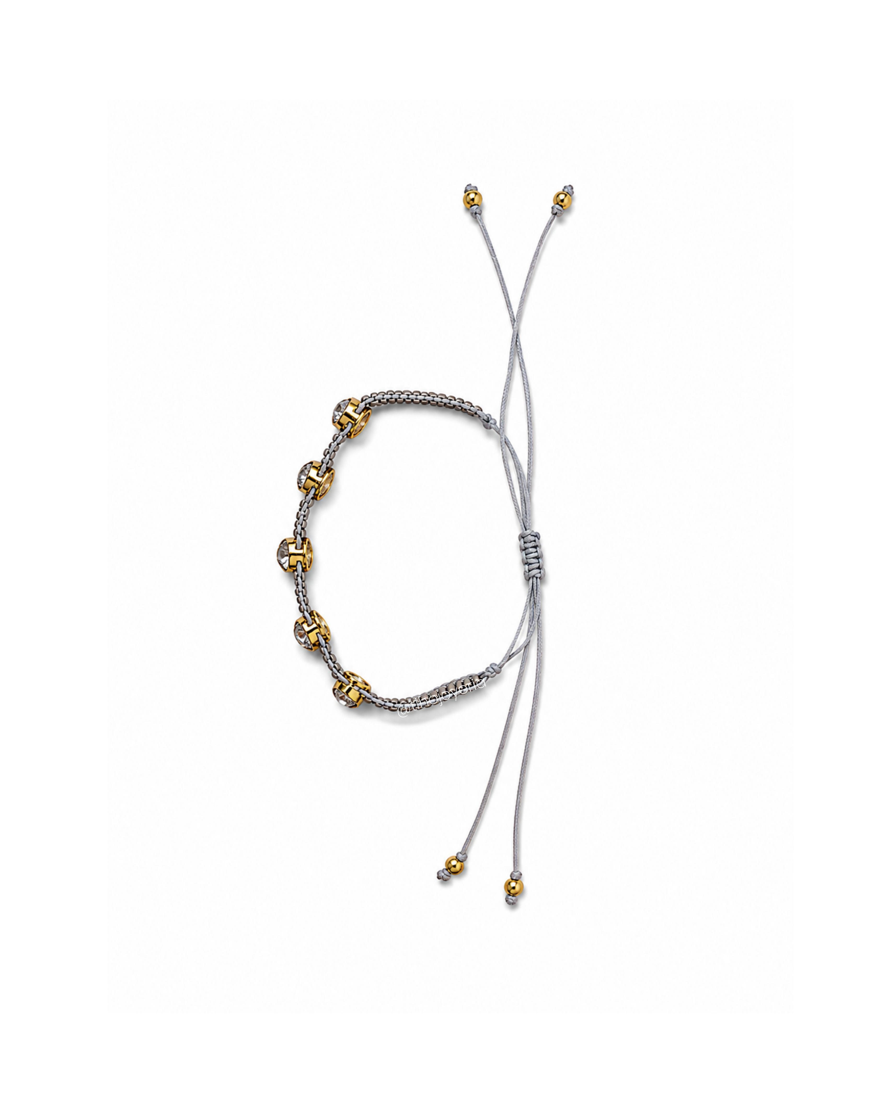Brazalete Swarovski Gris / Plateado