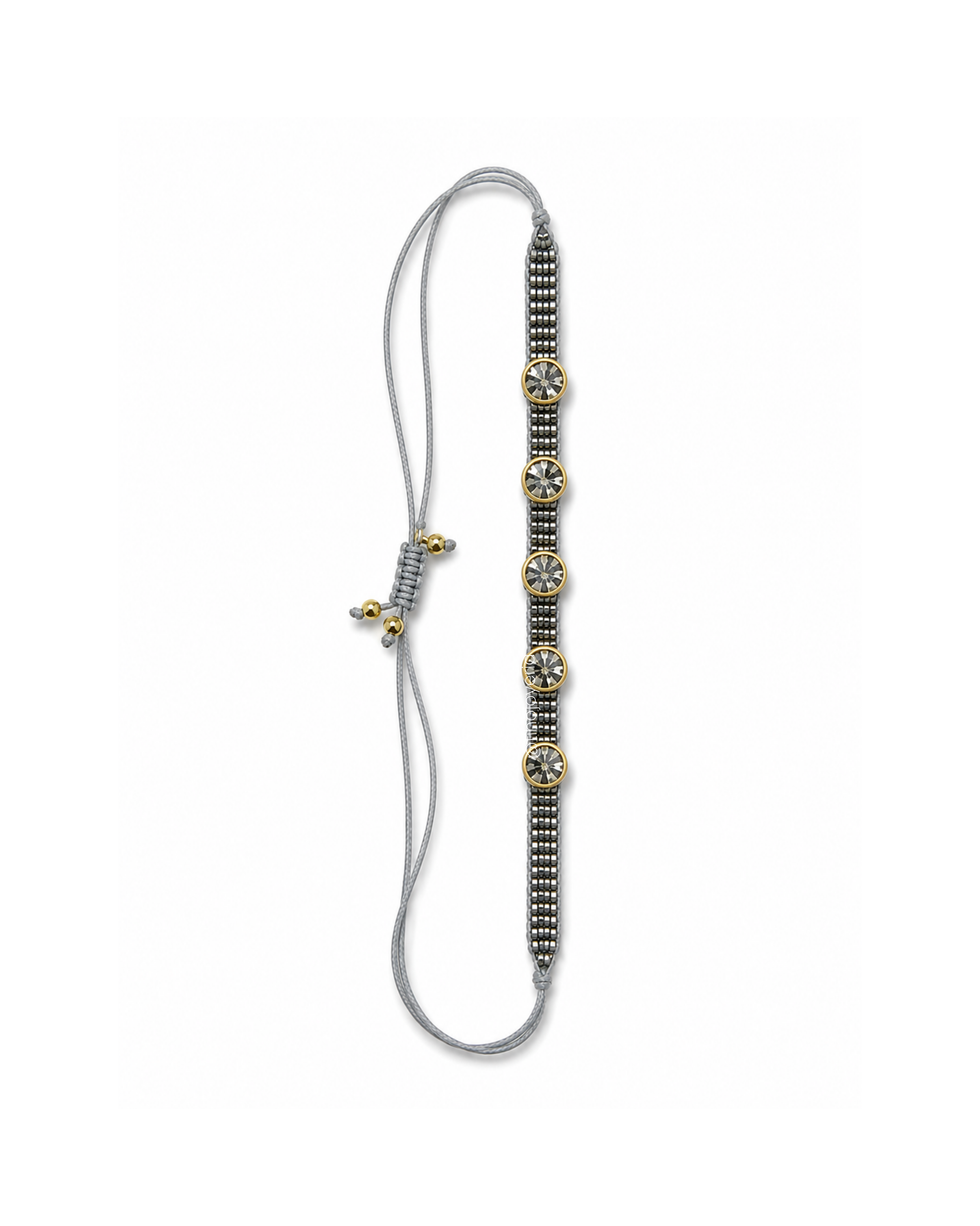 Brazalete Swarovski Gris / Plateado