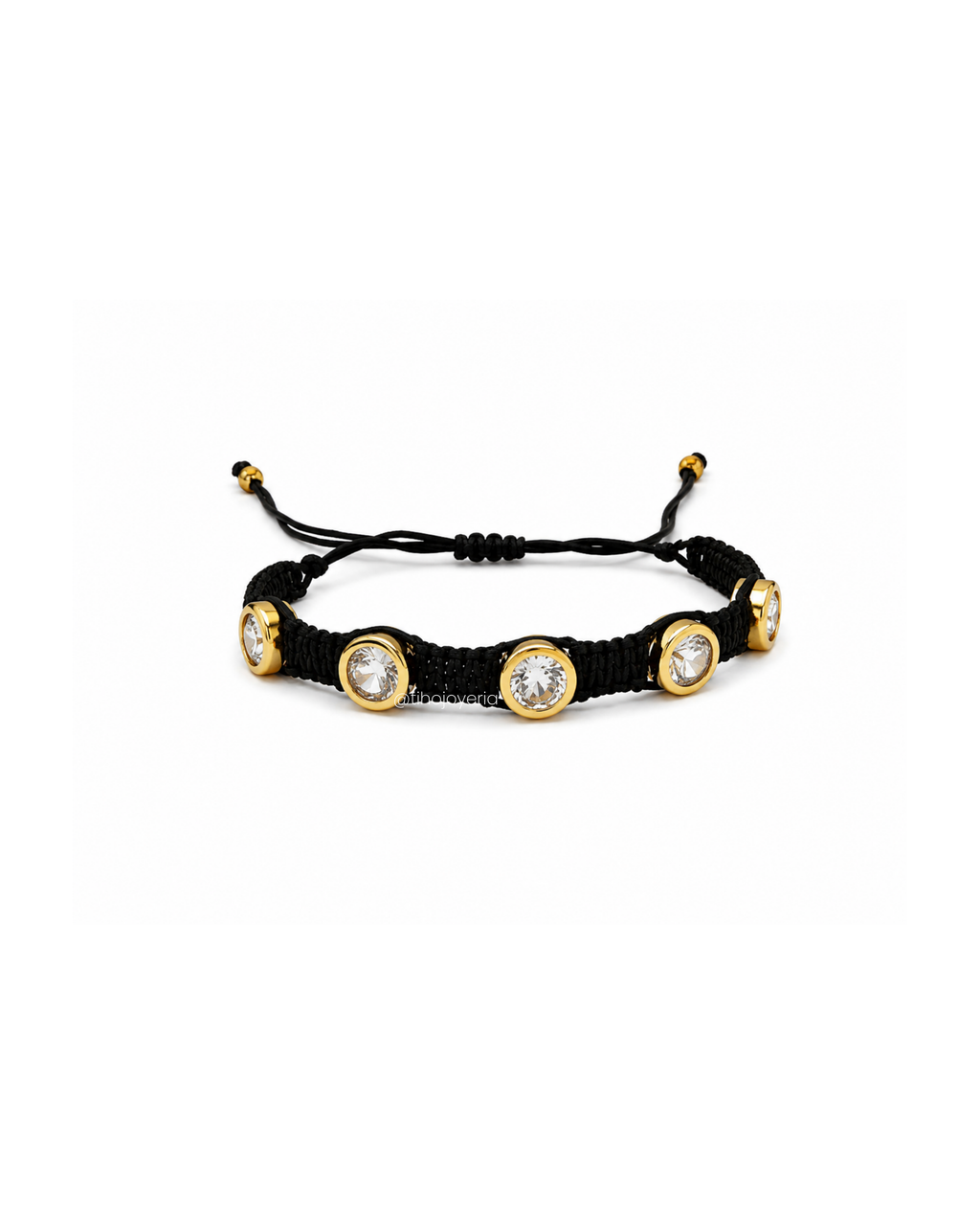 Brazalete Swarovski Negro Circular