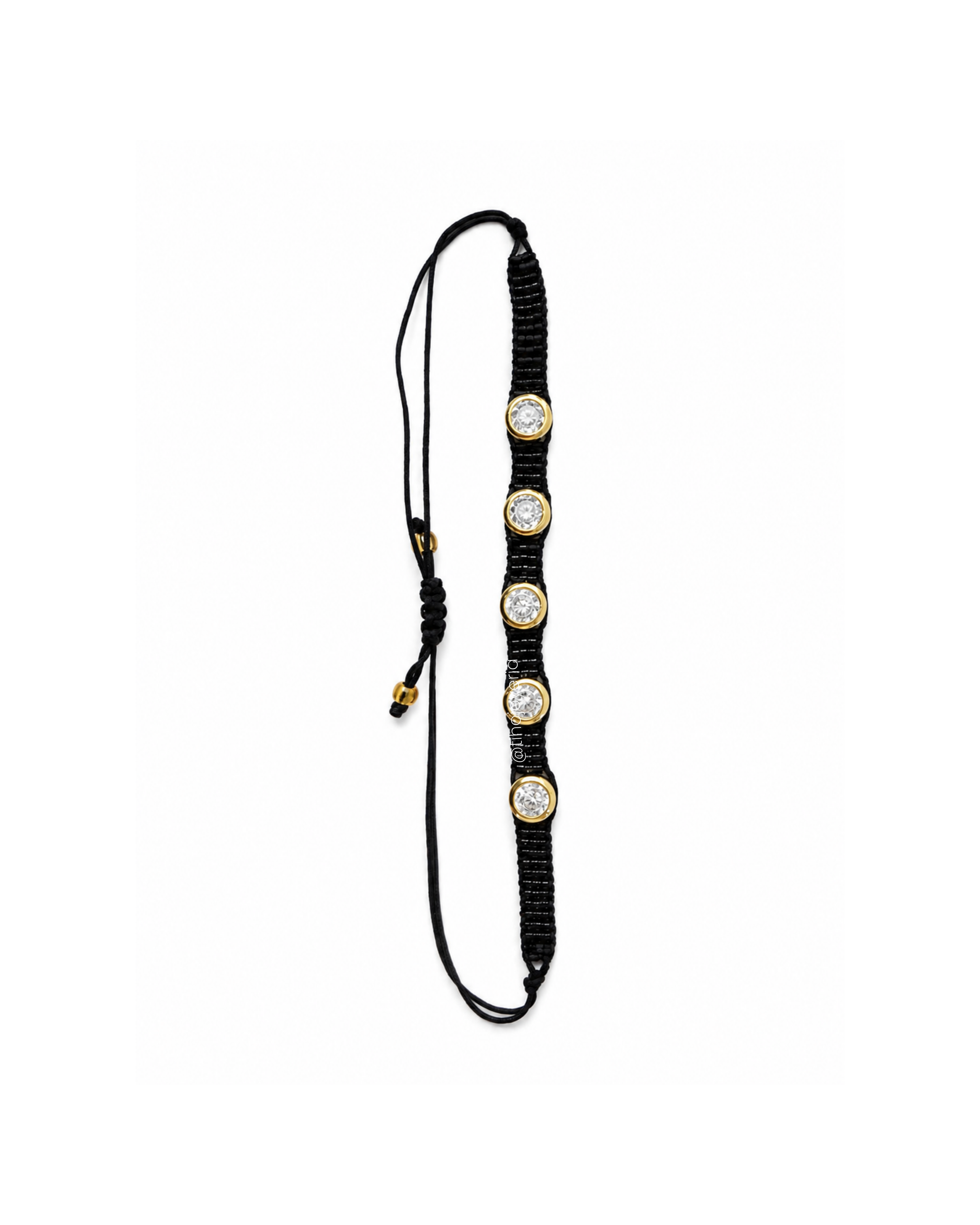 Brazalete Swarovski Negro Circular