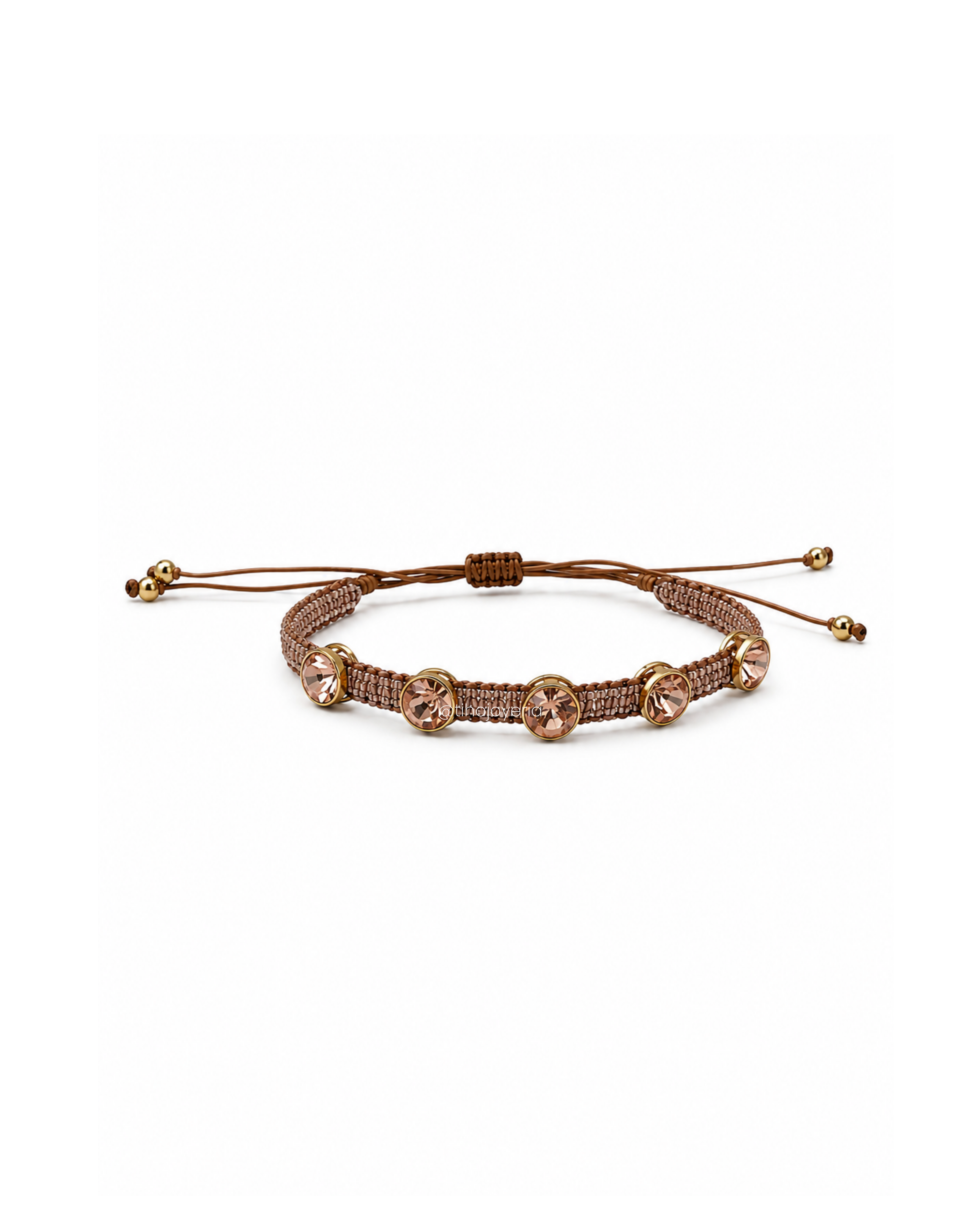 Brazalete Swarovski Oro Rosado