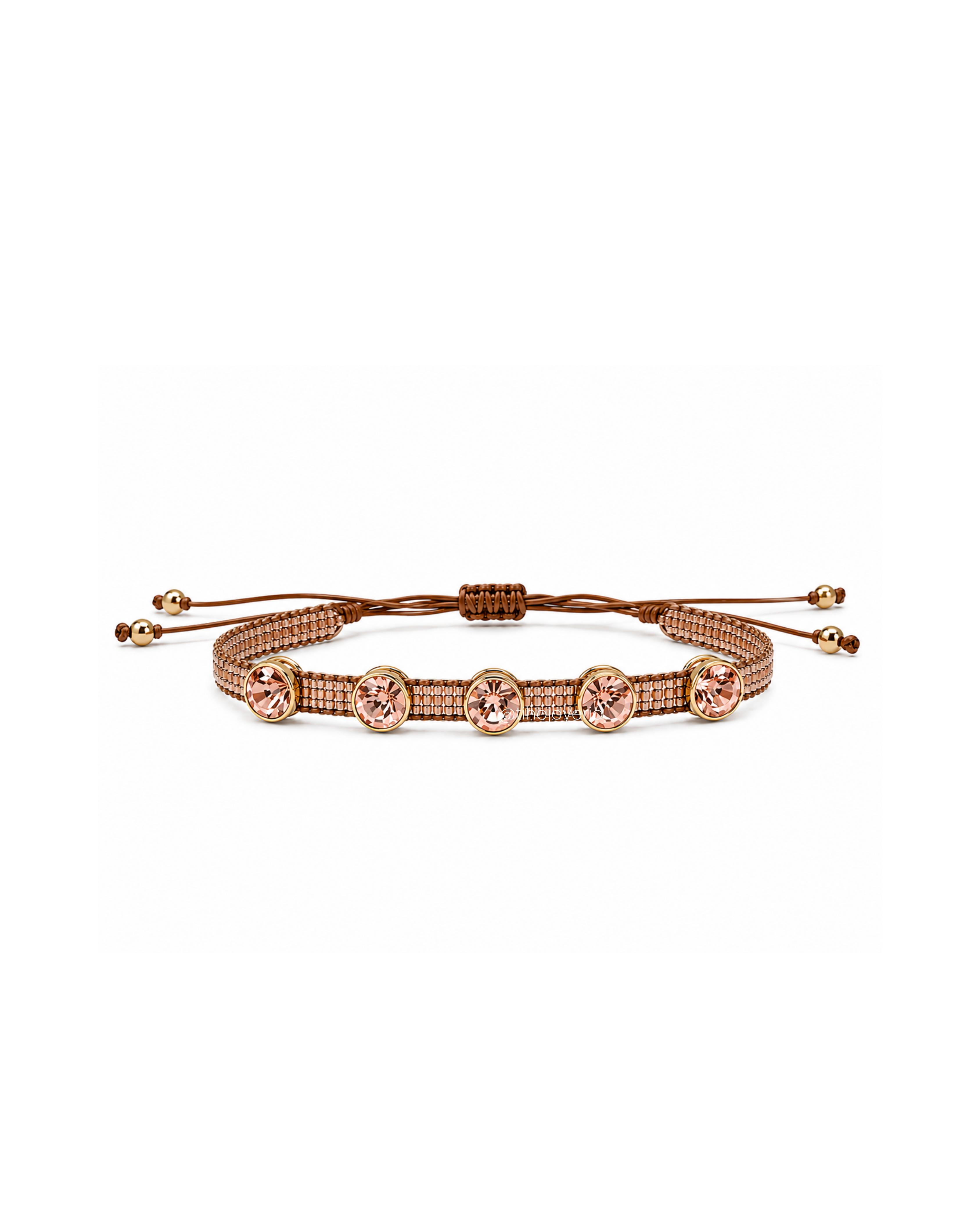 Brazalete Swarovski Oro Rosado