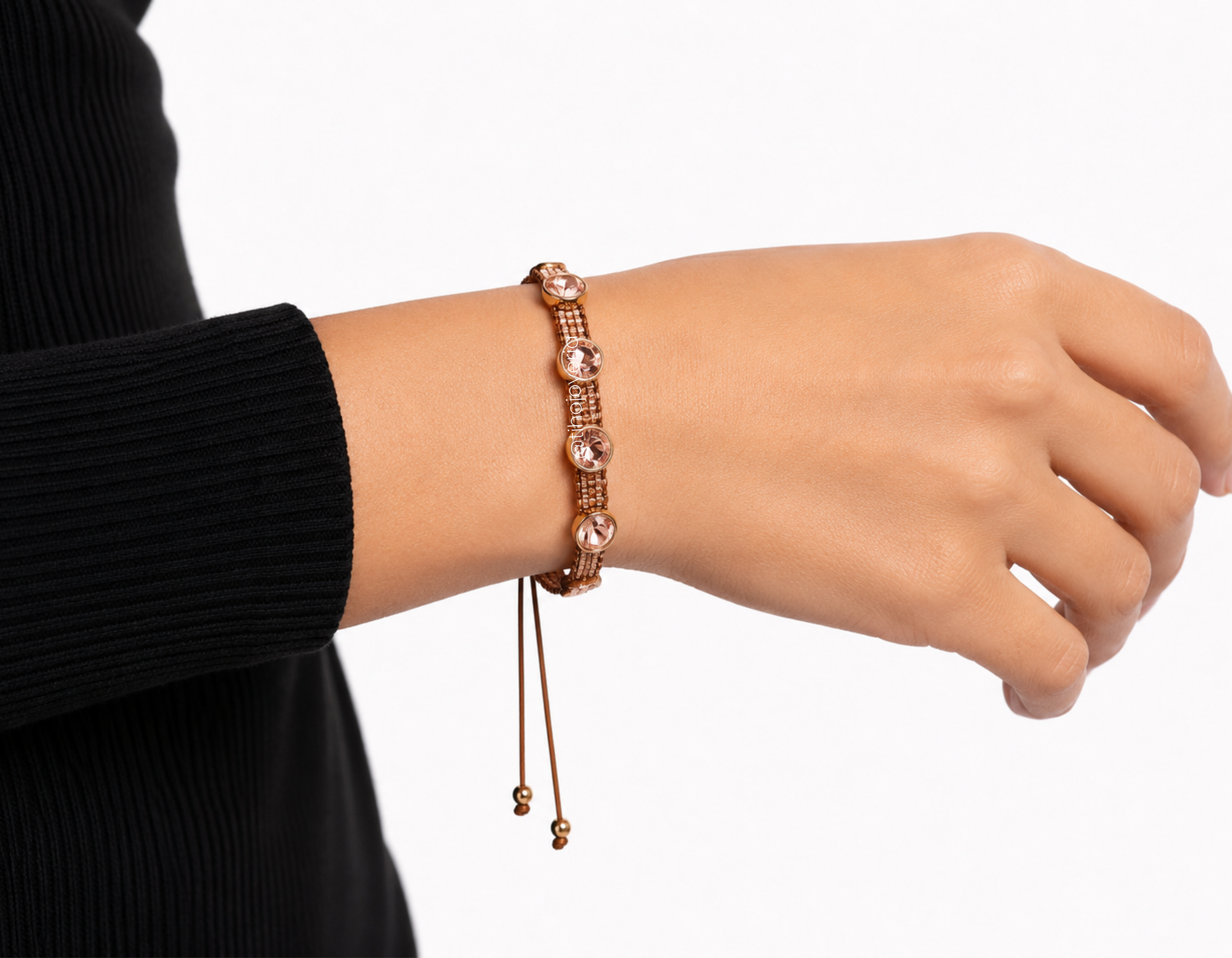 Brazalete Swarovski Oro Rosado