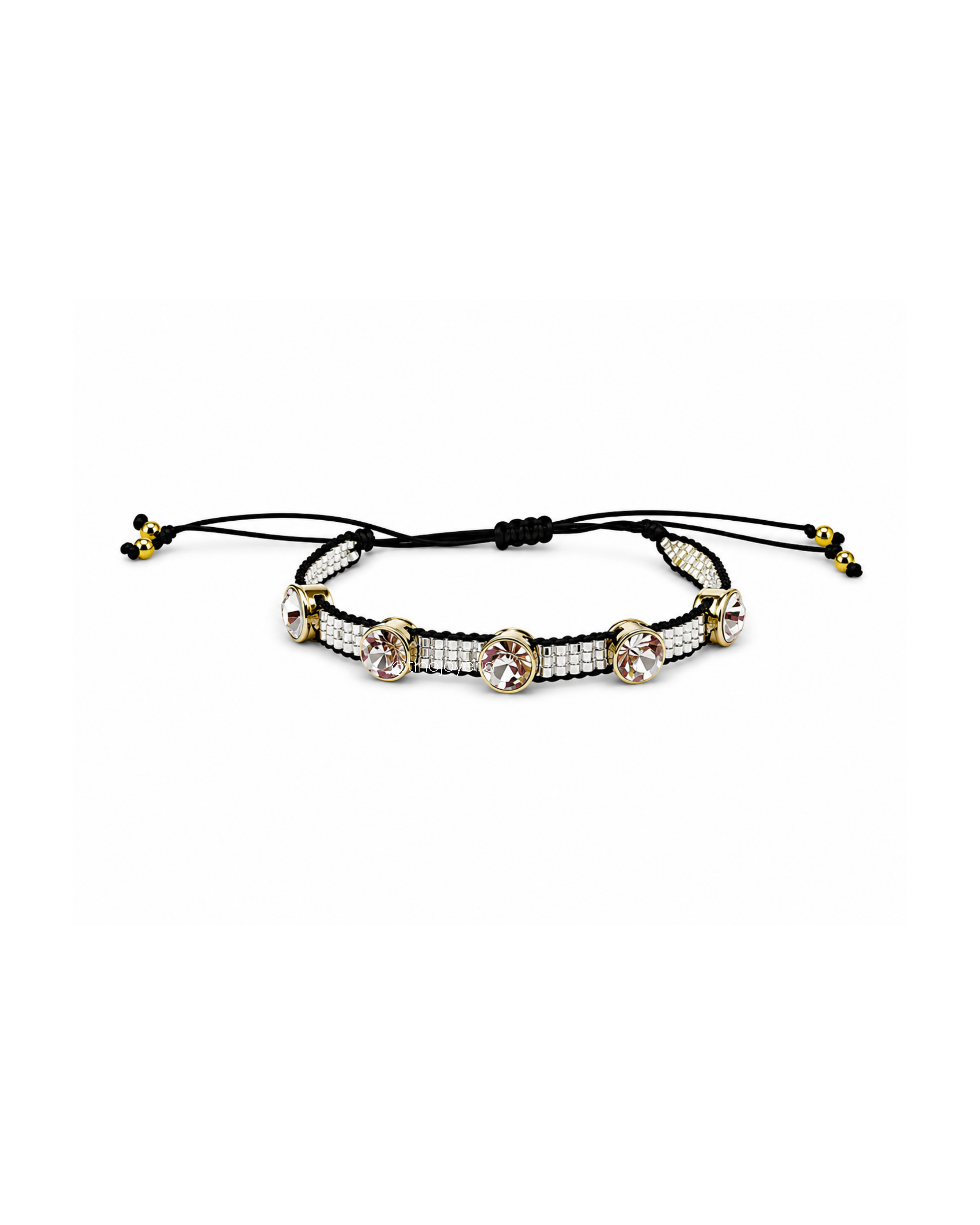 Brazalete Swarovski Plateado