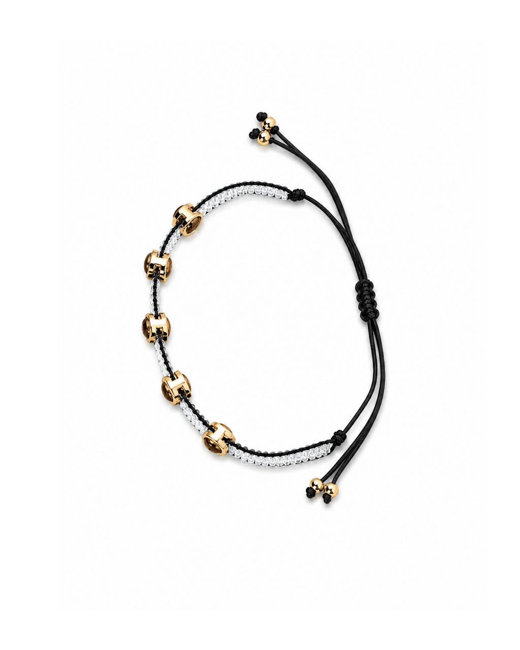 Brazalete Swarovski Plateado / Negro