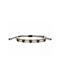 Brazalete Swarovski Plateado / Negro