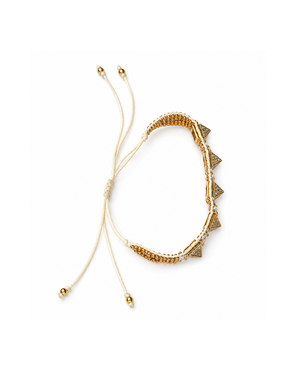 Brazalete con Estoperoles de Zirconias Dorado
