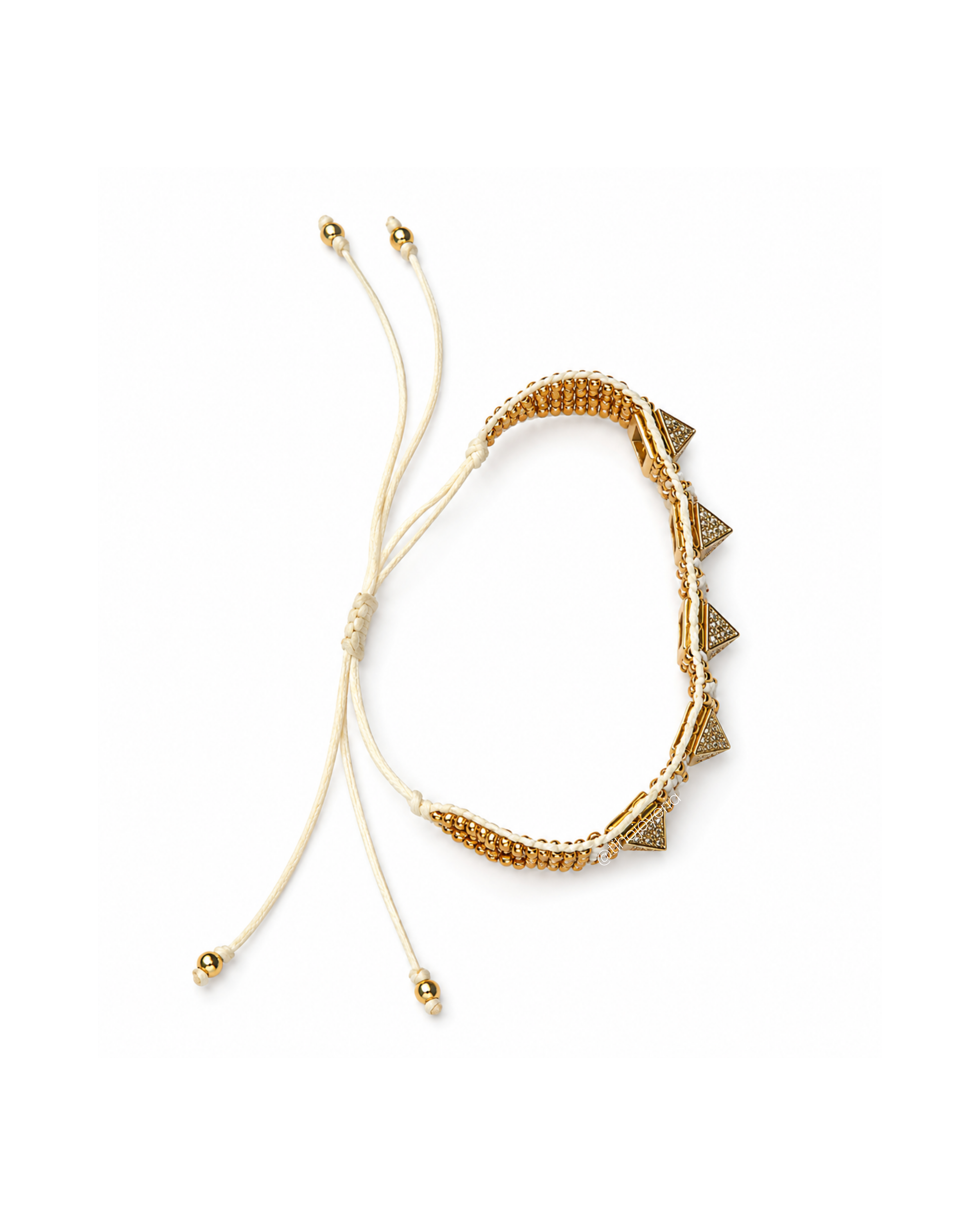 Brazalete con Estoperoles de Zirconias Dorado