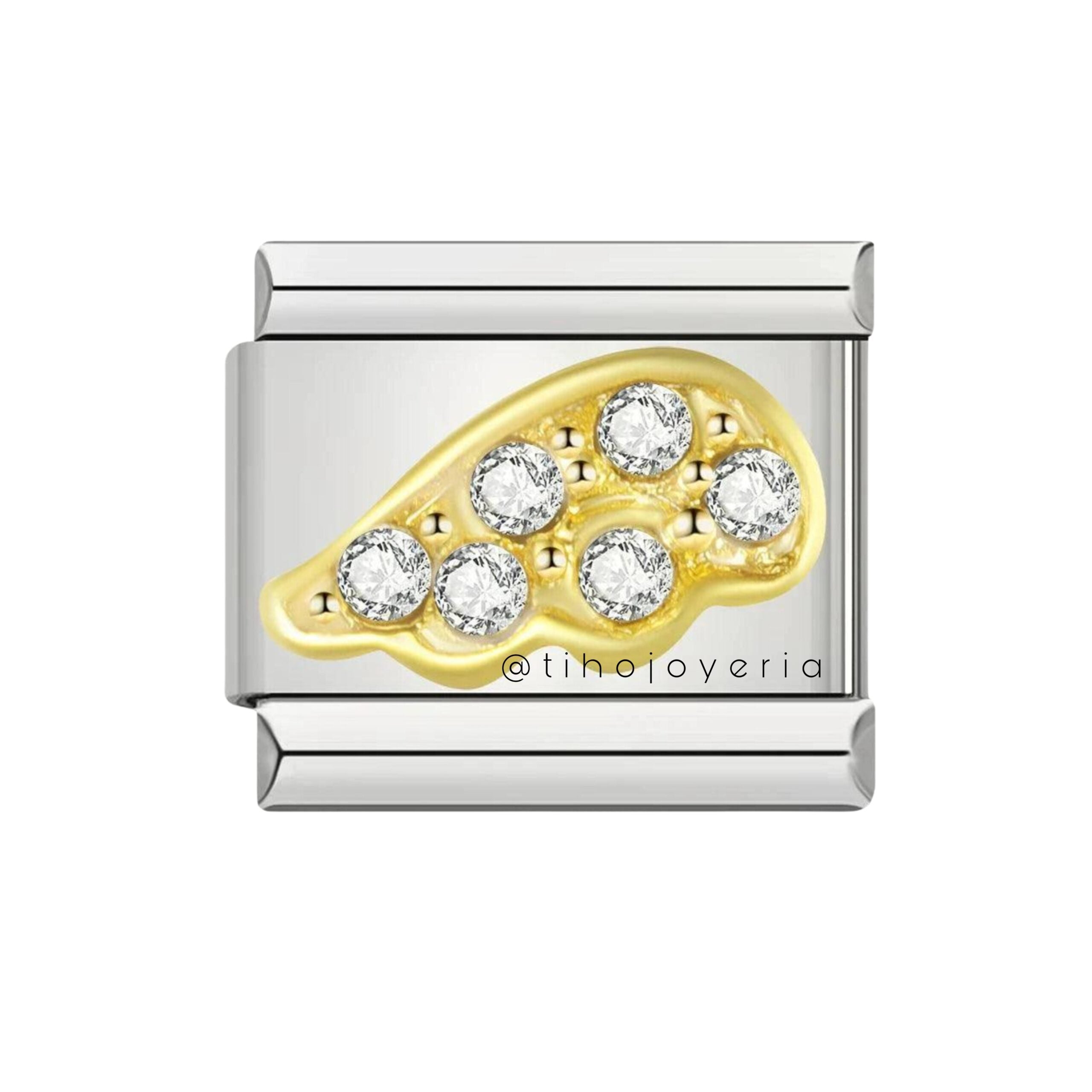 Charm Ala Dorada Zirconias