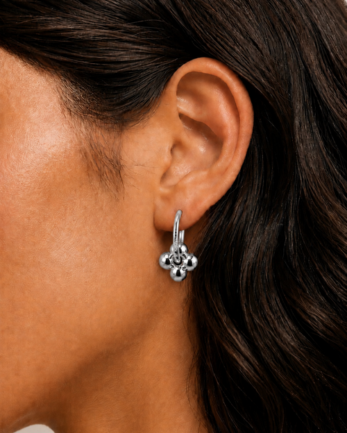 Aretes Bloom Plateados