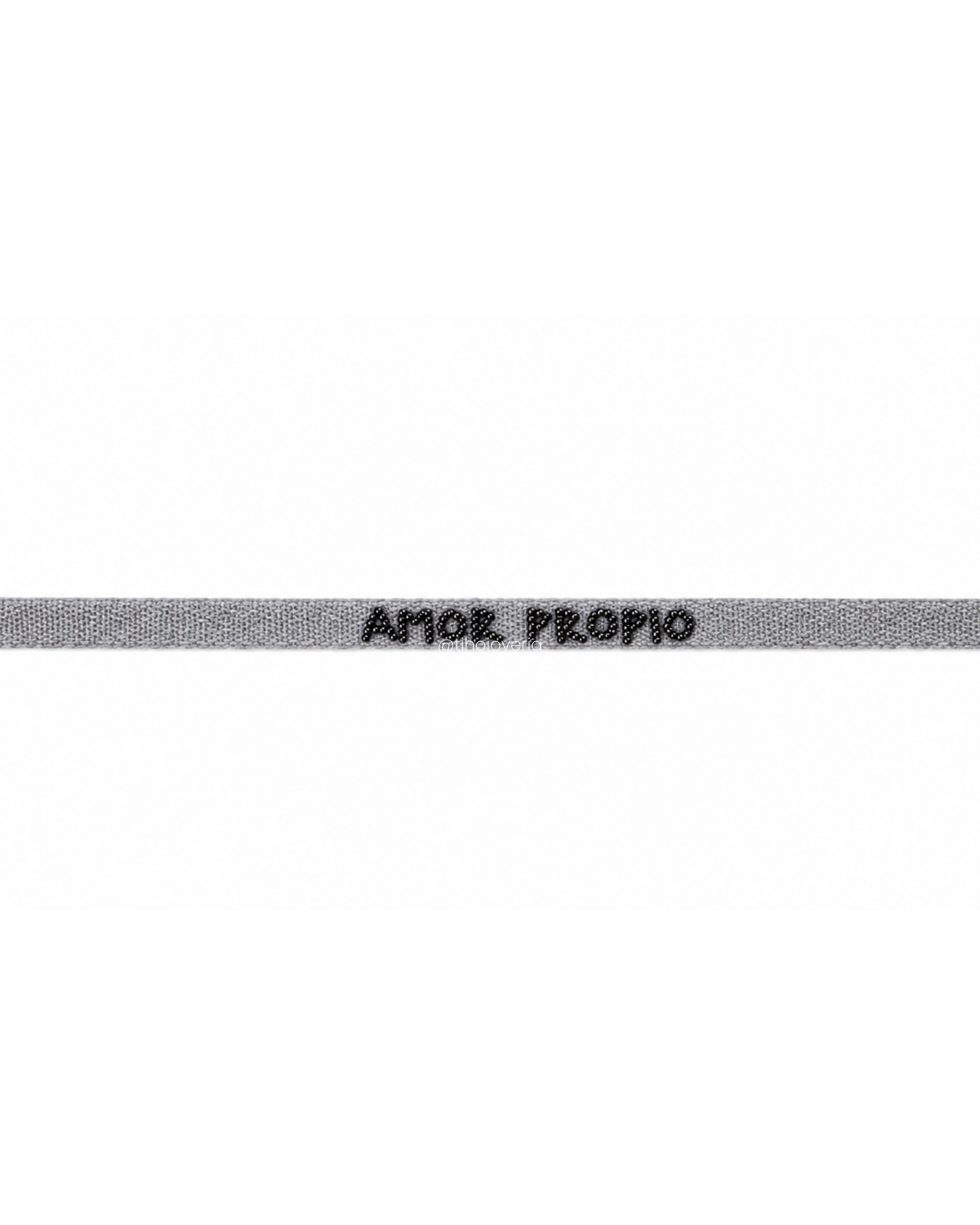 Pulsera Tela Bordada Amor Popio
